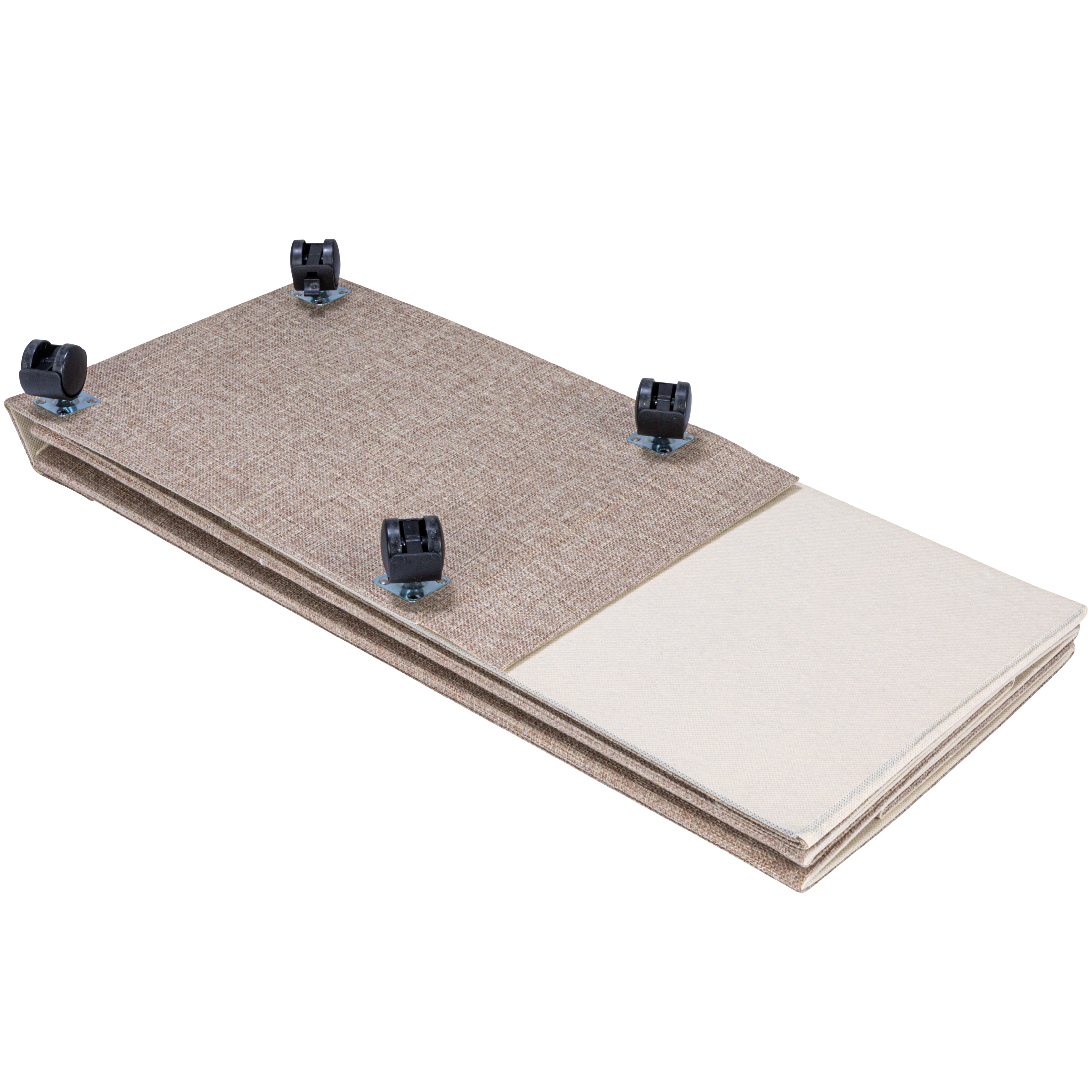 Household Essentials Narrow Collapsible Laundry Hamper with Liner & Lid