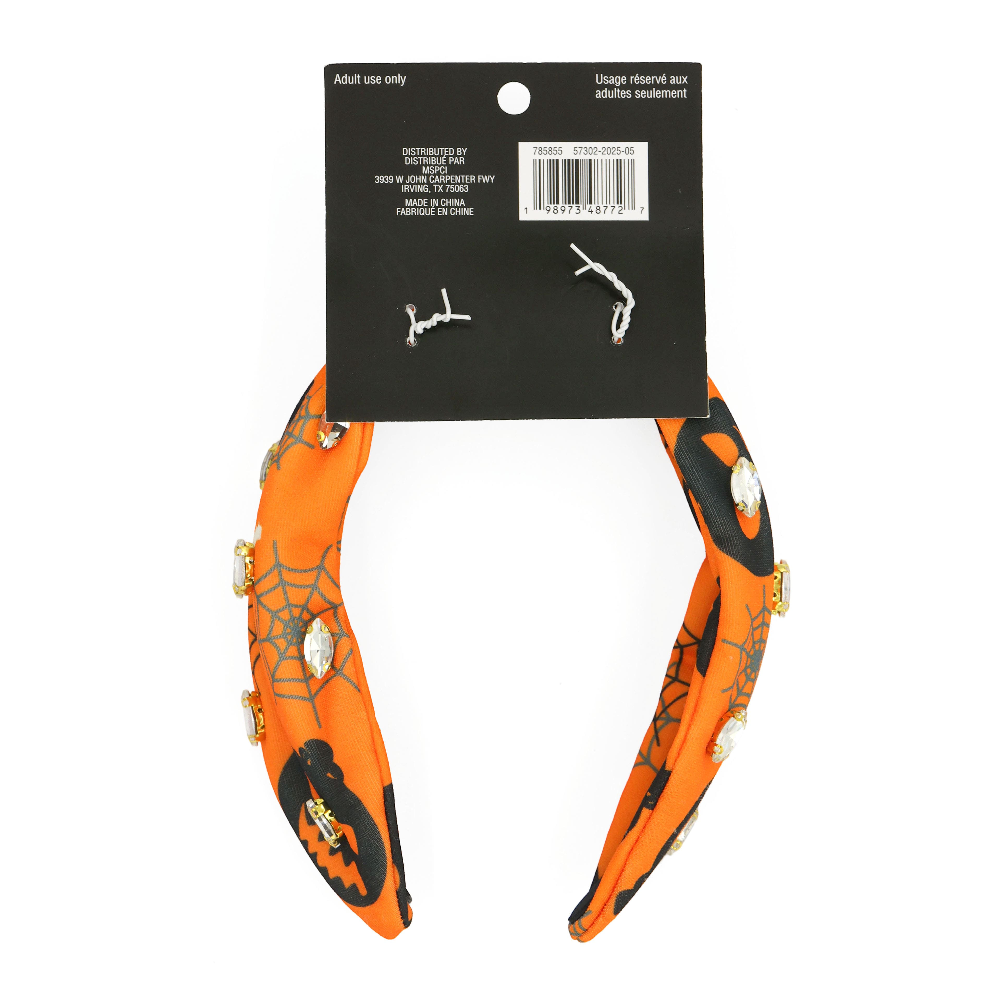 Orange Printed Gem Headband by Celebrate It&#x2122;