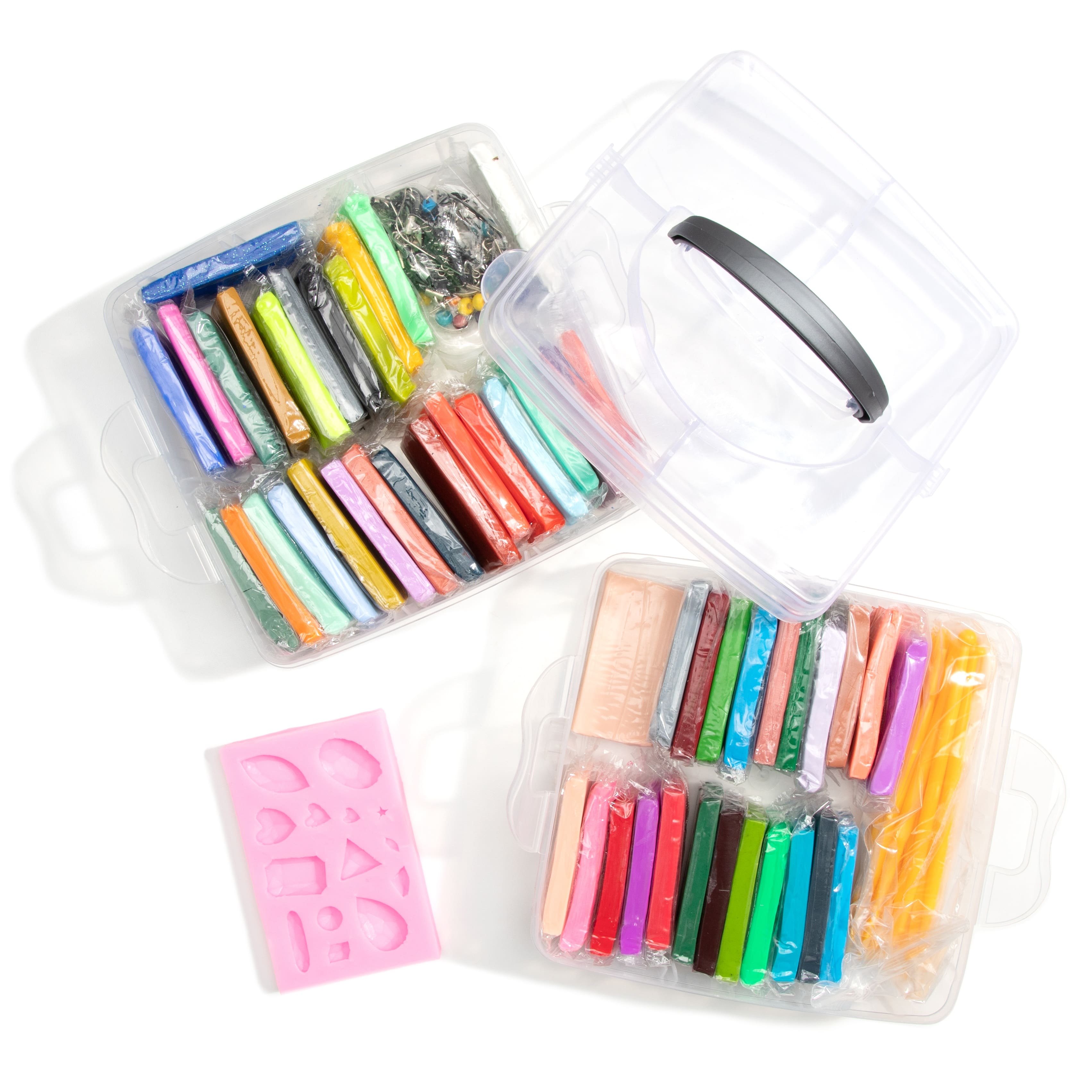 CousinDIY Multicolor Polymer Clay Jewelry Making Kit