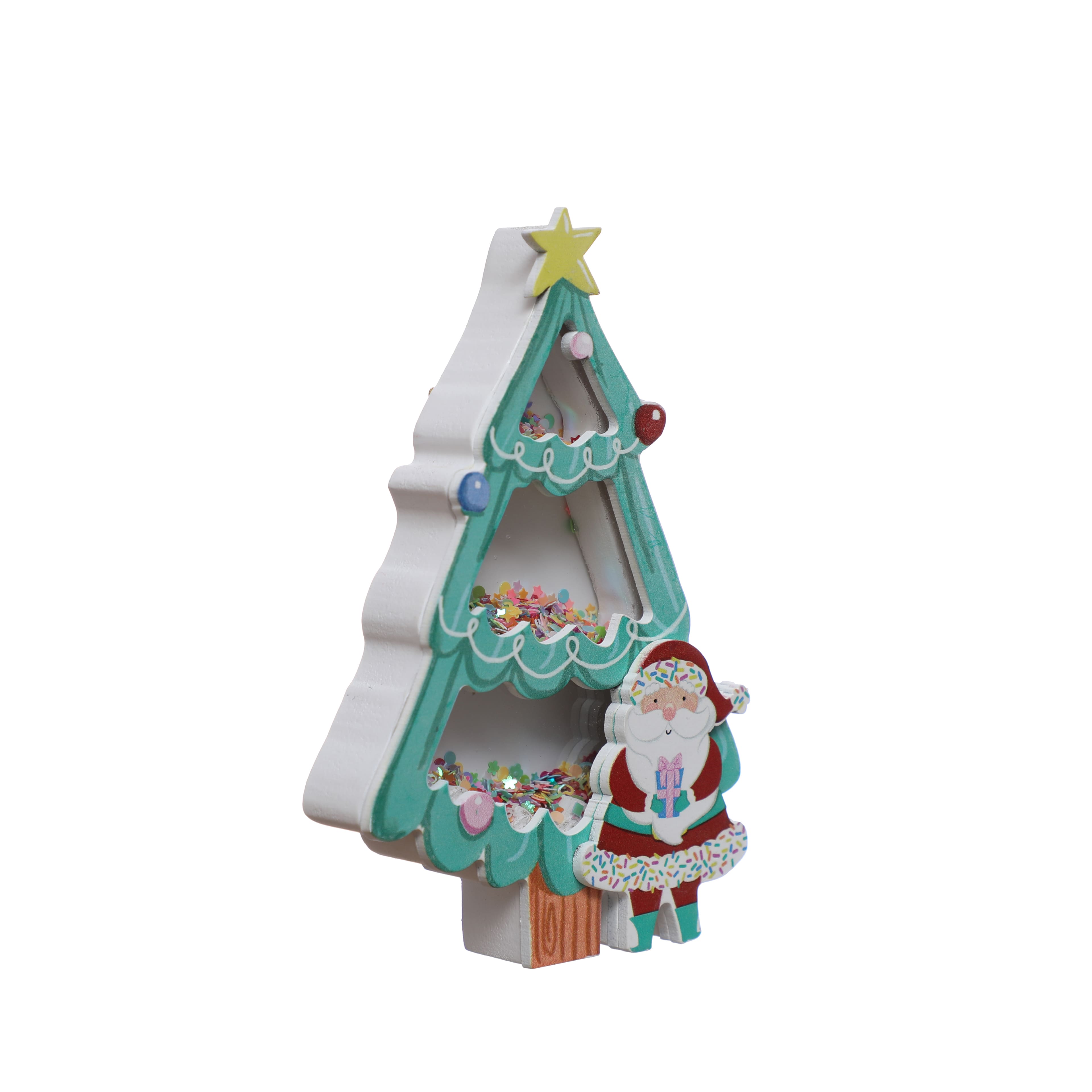 Sprinkle Shop 6.5&#x22; Tree with Santa Tabletop D&#xE9;cor by Ashland&#xAE;