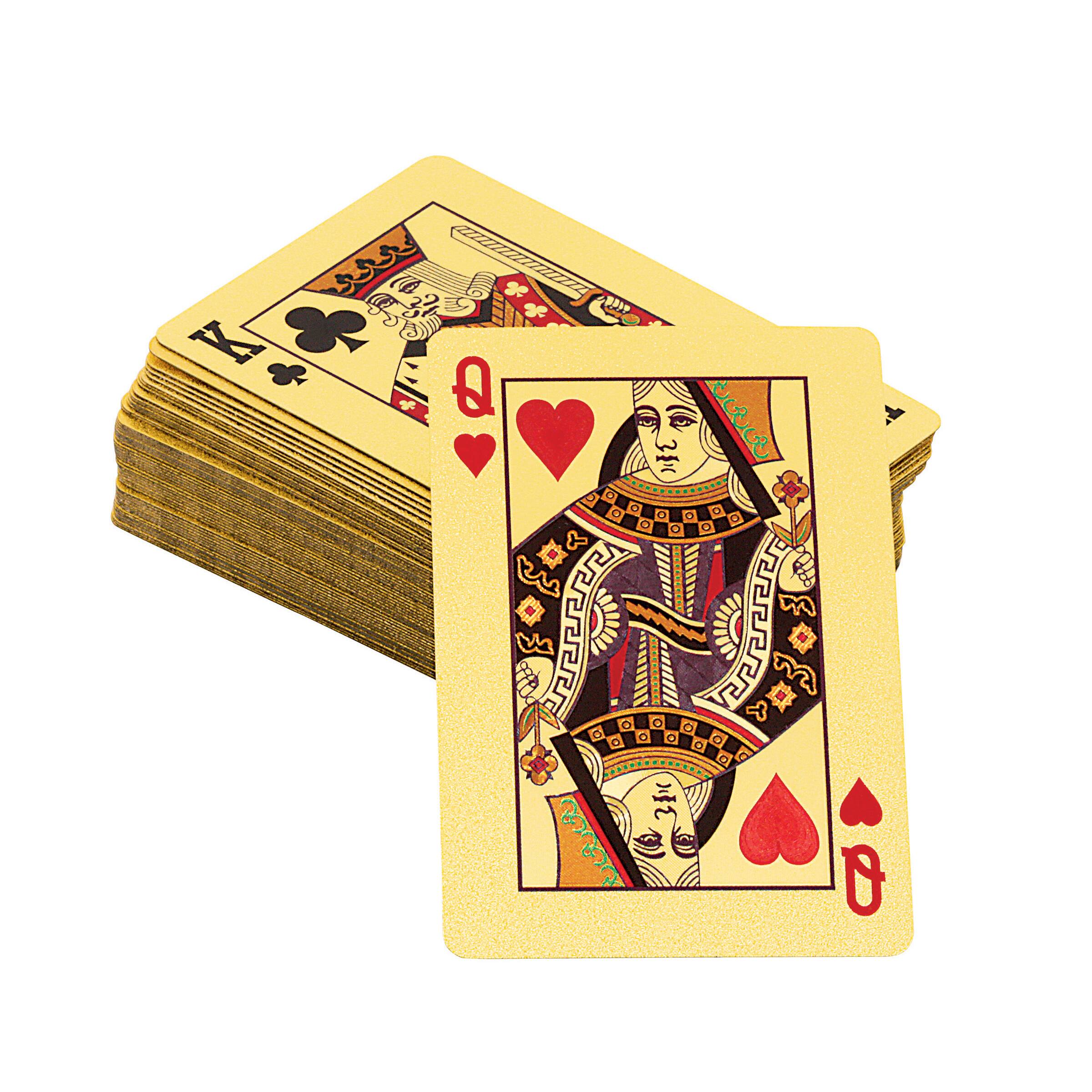 Franklin Silver Foil 100 Bill and Gold Foil Playing Card Set
