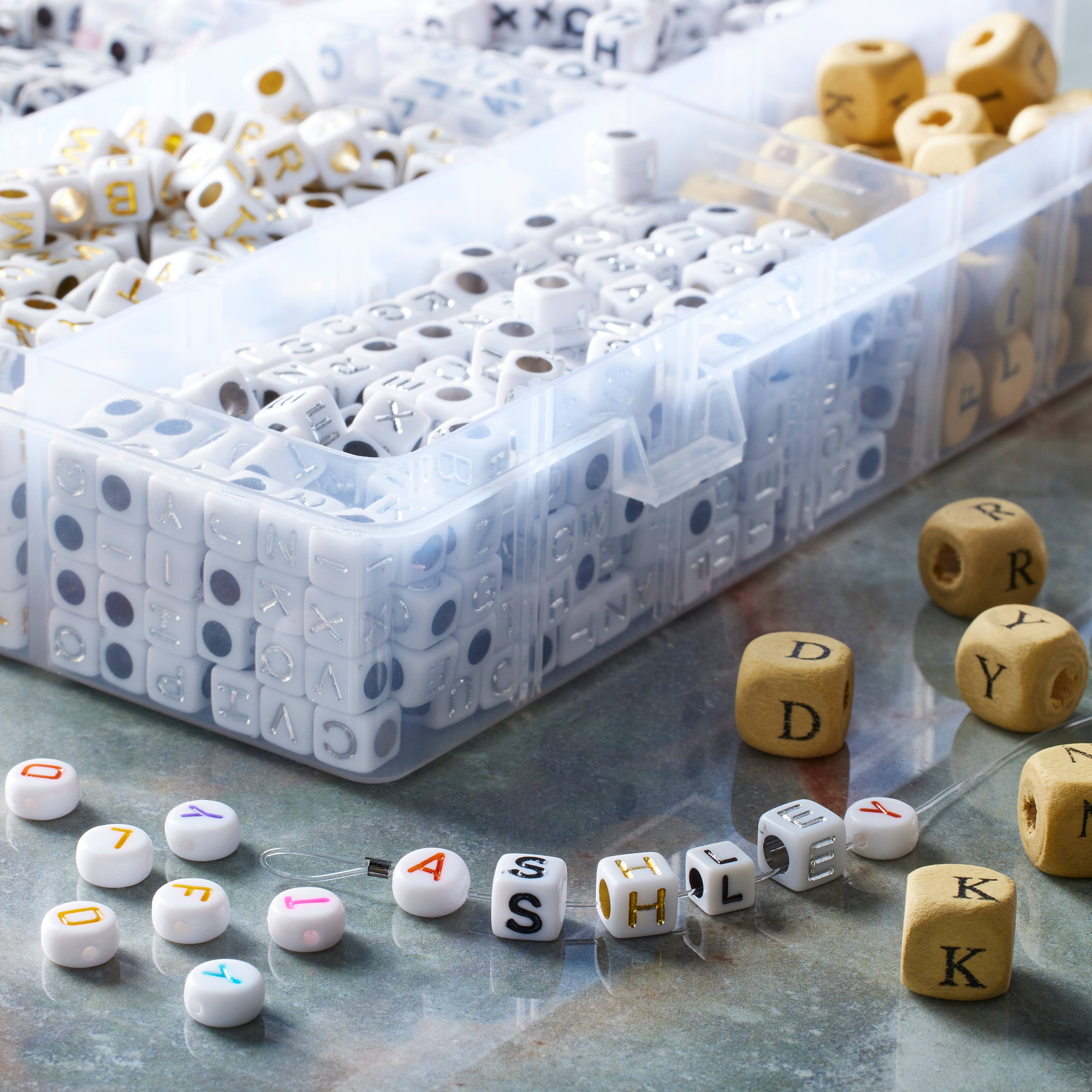 6 Pack: Craft Mixed Alphabet Beads by Bead Landing&#x2122;