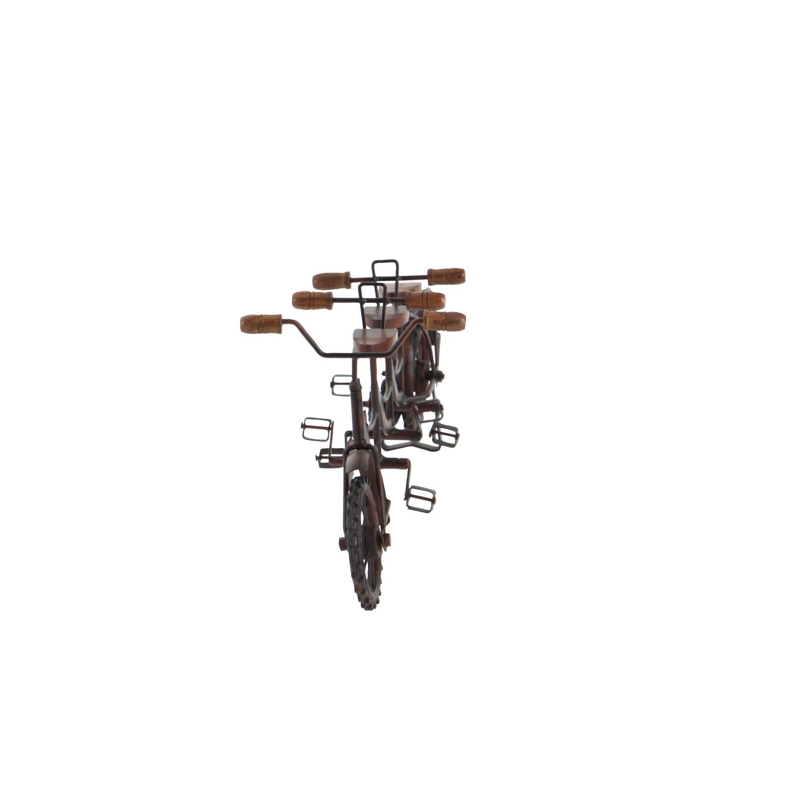 20&#x22; Brown Metal Vintage Bicycle Sculpture
