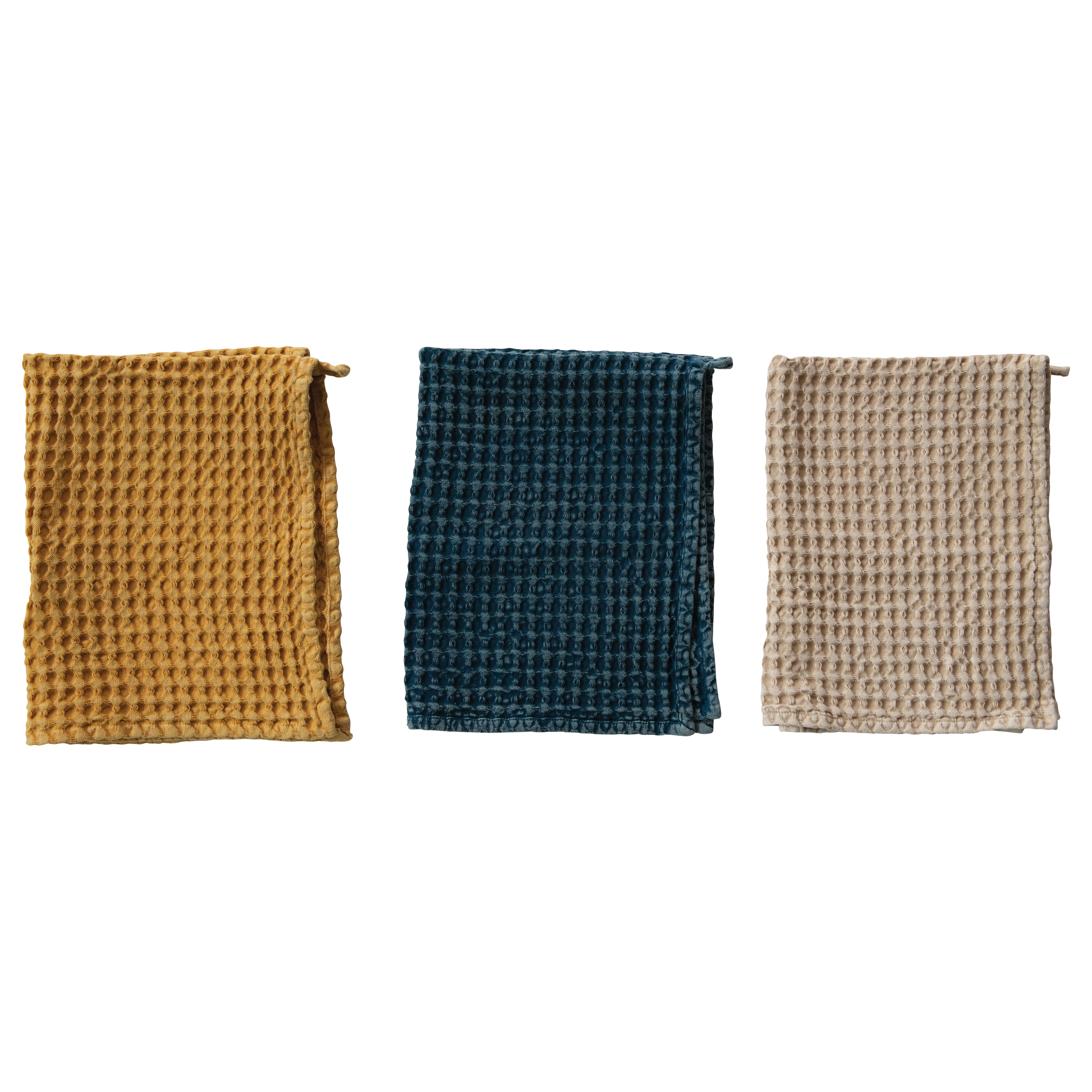 Hello Honey® Cotton Waffle Tea Towels Set