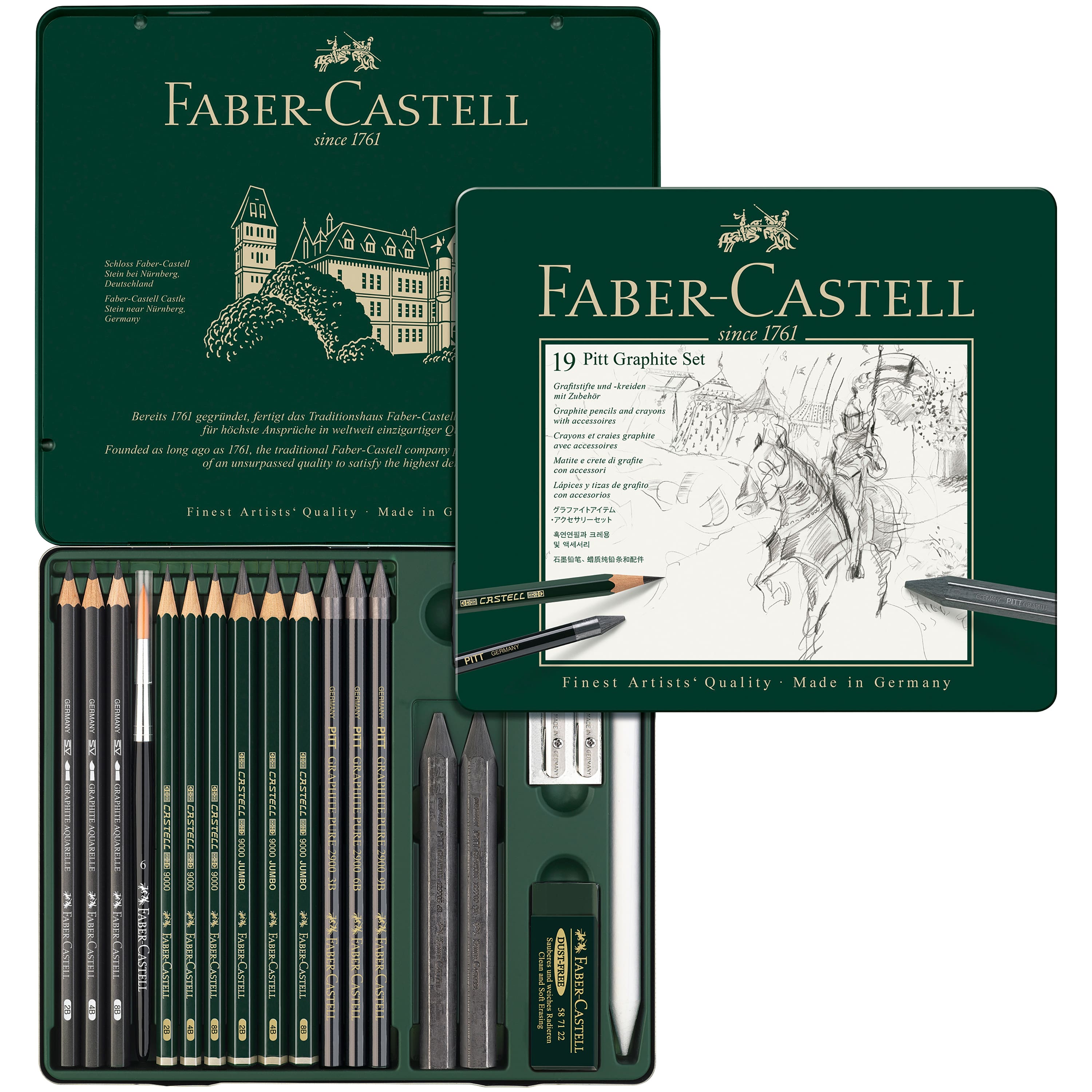Faber-Castell Pitt 19-Piece Graphite Pencil Set