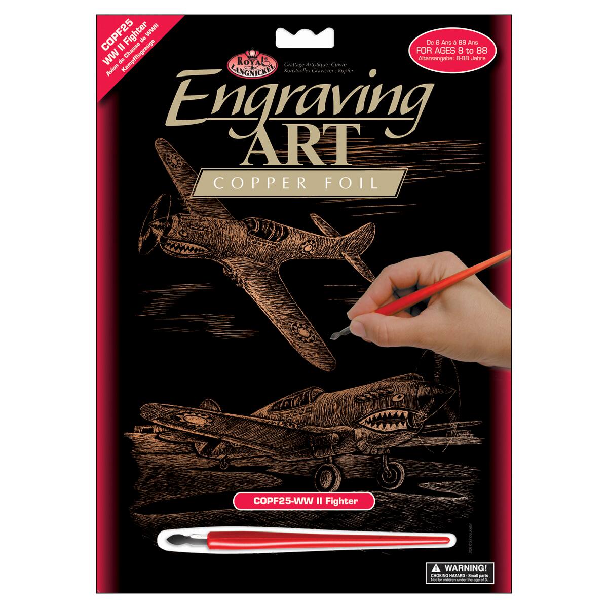 Royal & Langnickel® WWII Fighter Copper Foil Engraving Art Kit Michaels