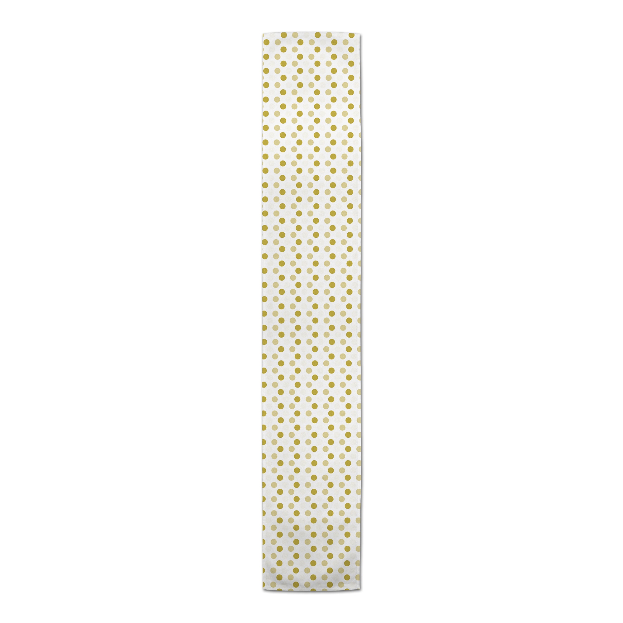 Gold Polka Dot Outdoor Table Runner