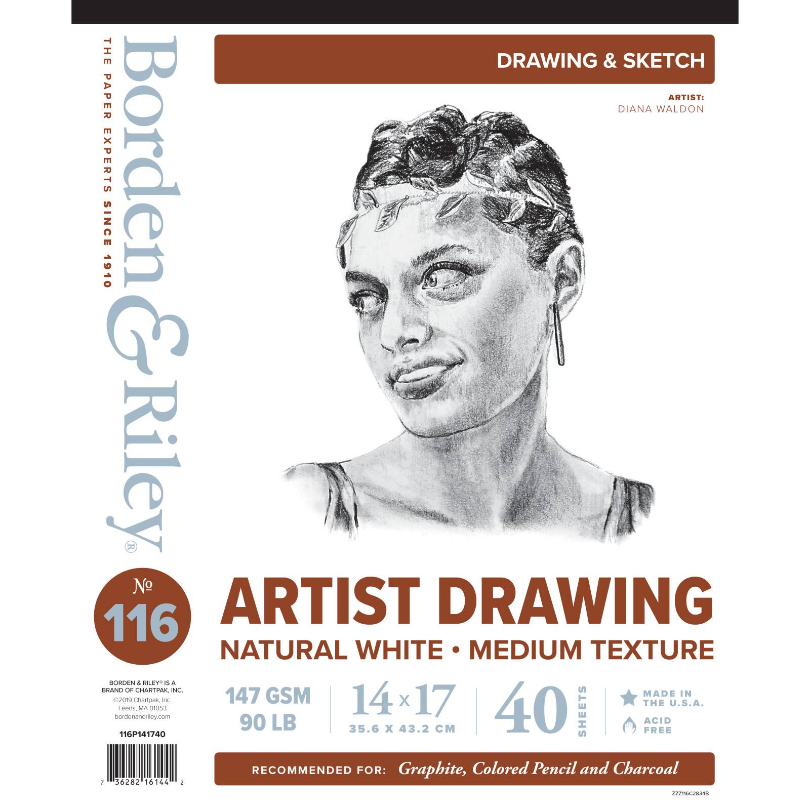 Borden & Riley® No. 116 Artist Drawing & Sketch Paper Pad