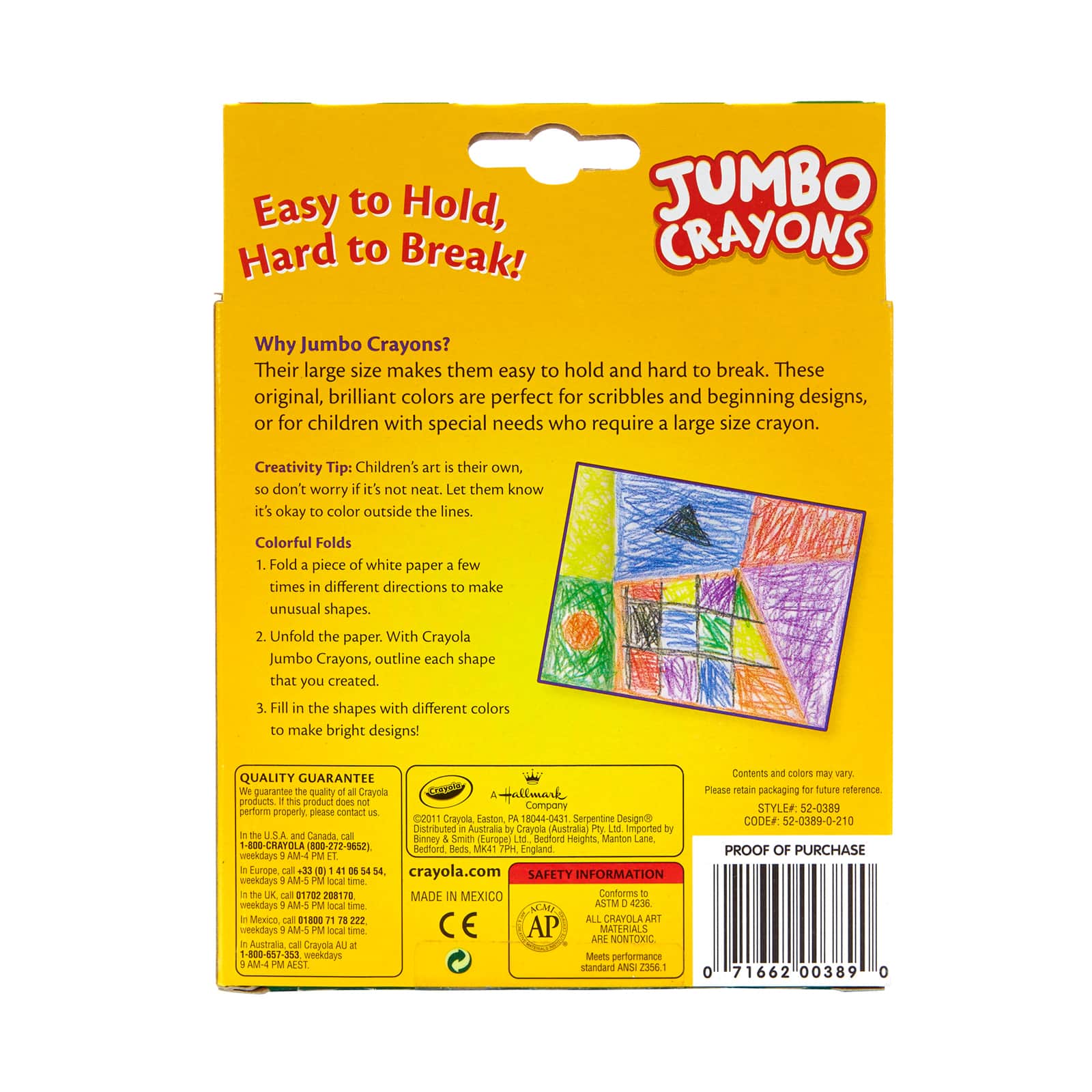 12 Packs: 8 ct. (96 total) Crayola® Jumbo Easy Grasp Crayons