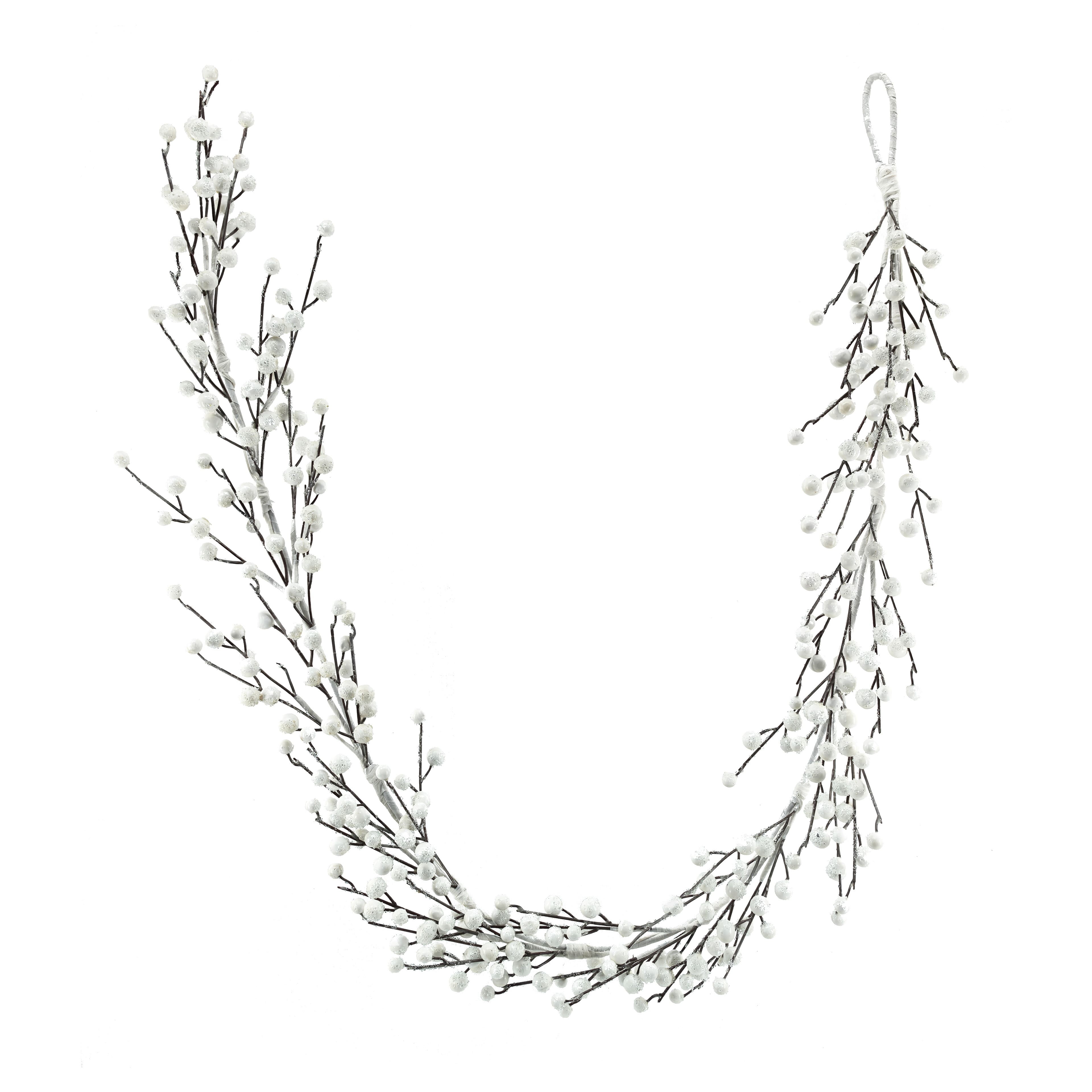 6ft. White Berry Garland by Ashland&#xAE;