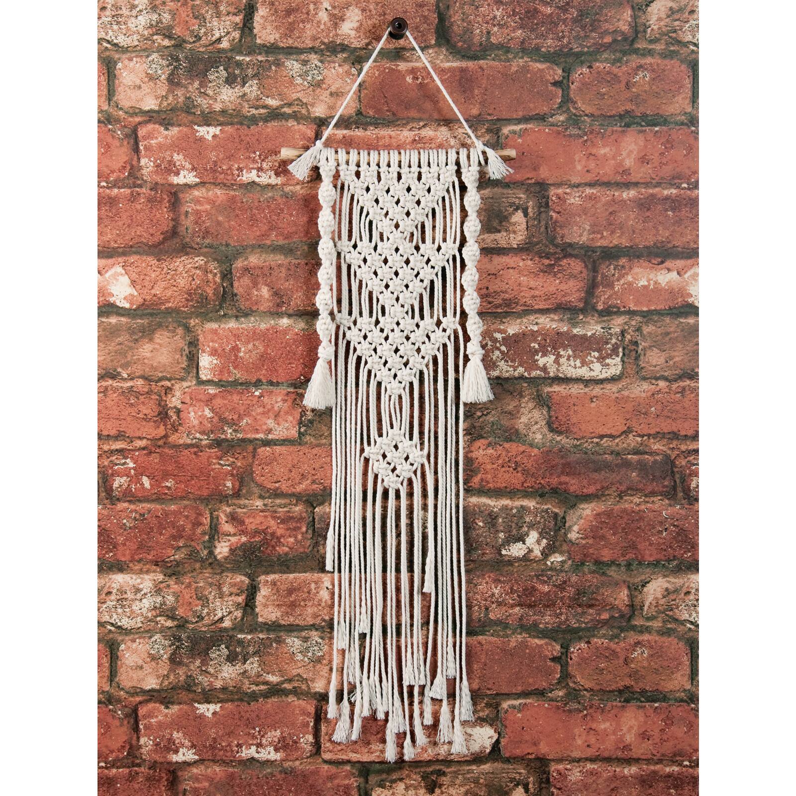 Solid Oak Make-Rame™ Triangle Macramé Mini Wall Hanging Kit