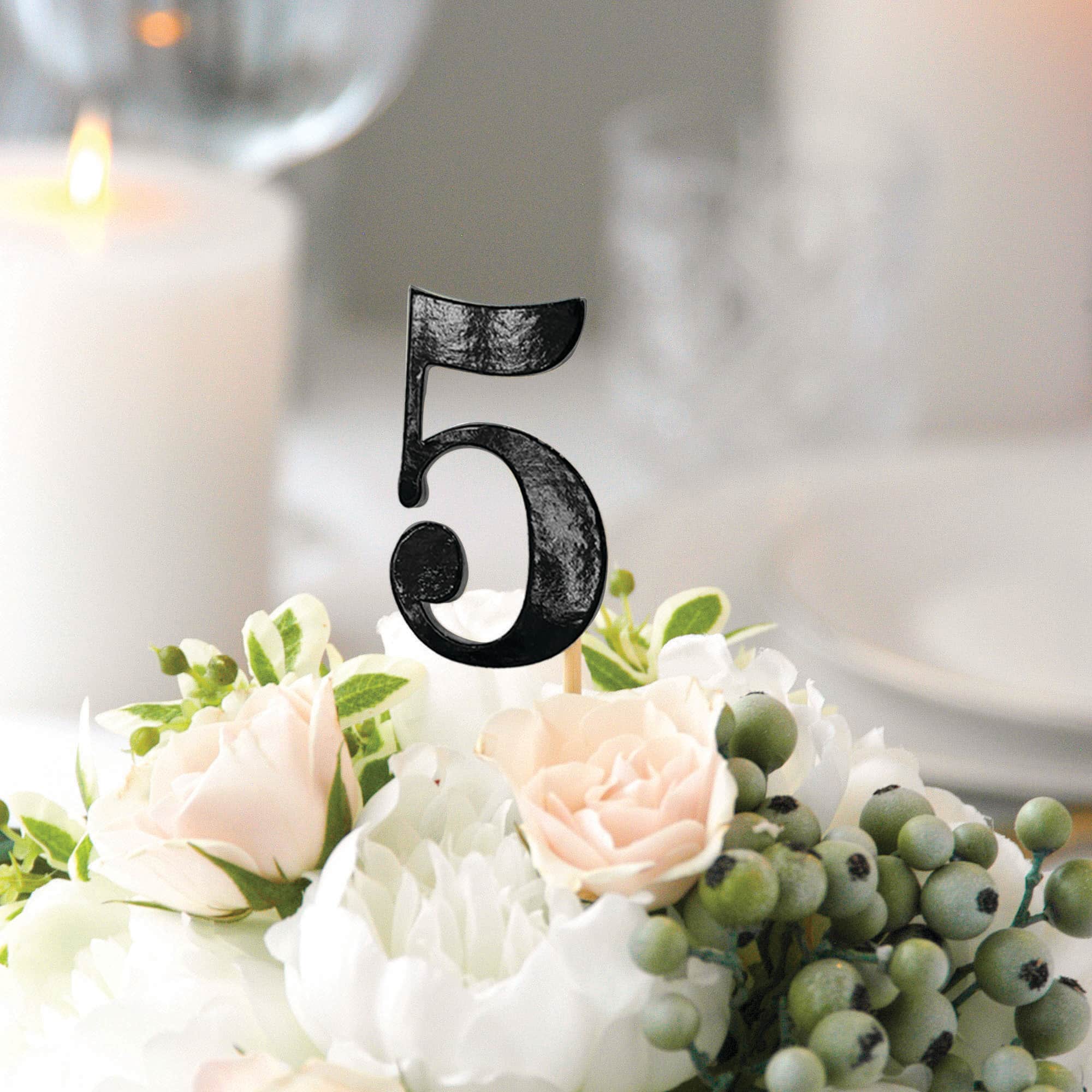 1-12 Black Table Numbers by Celebrate It™