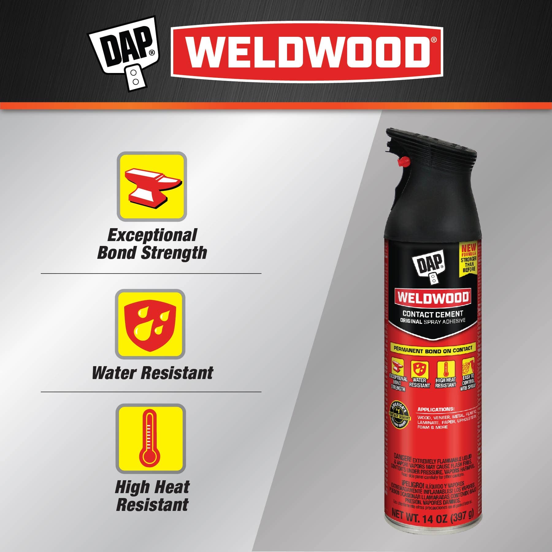 DAP&#xAE; Weldwood&#xAE; 14oz. Original Contact Cement Spray Adhesive