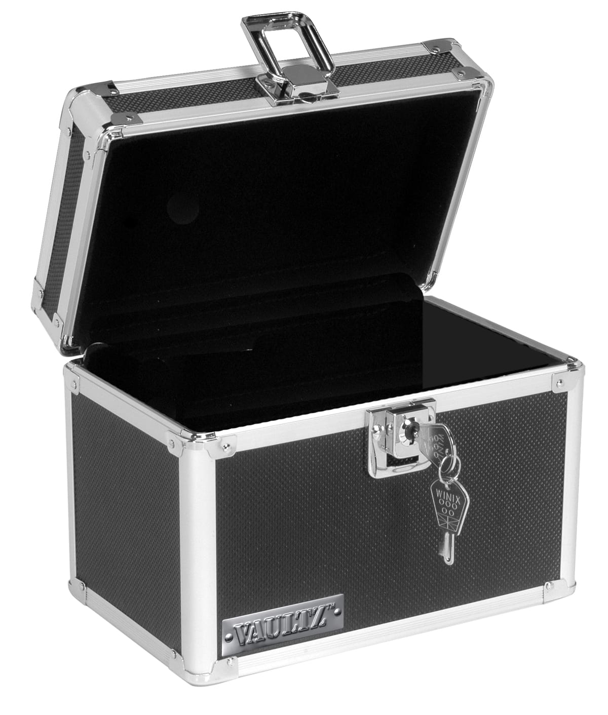 Vaultz Black 4&#x22; x 6&#x22; Storage Box