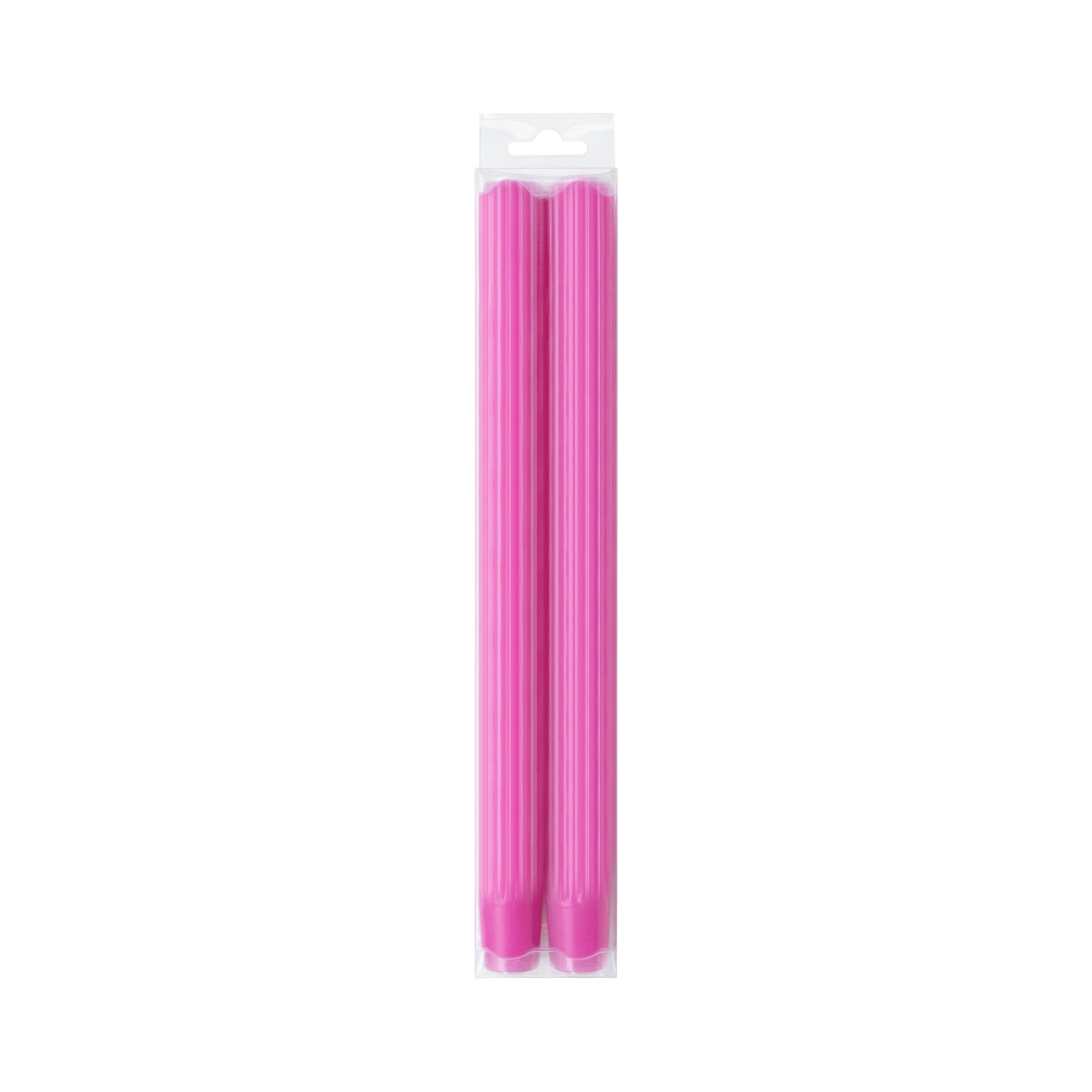 10&#x22; Unscented Ribbed Taper Candles, 2ct. by Ashland&#xAE;