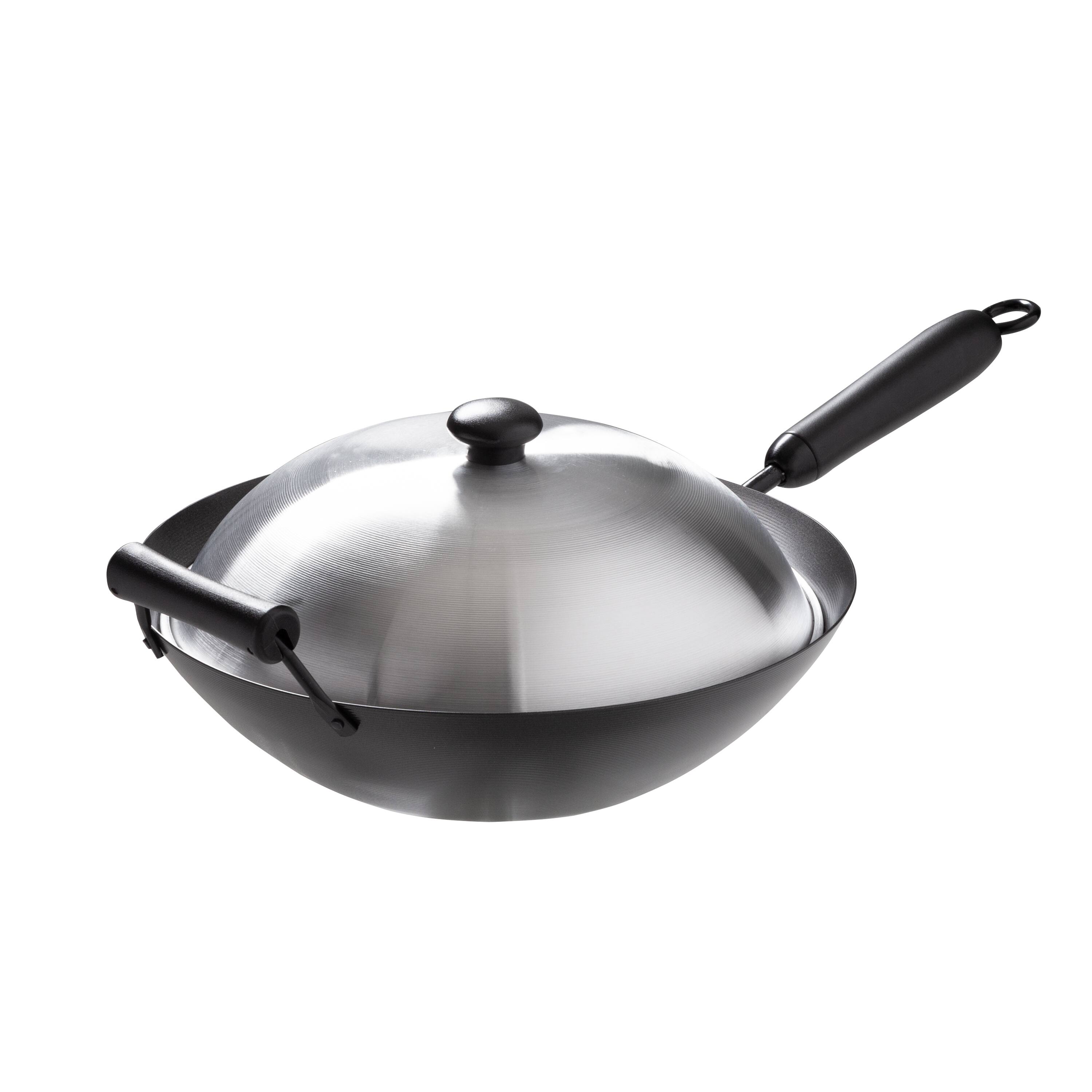 Carbon Steel Wok Set 14 4 Piece set - Creative Kitchen Fargo