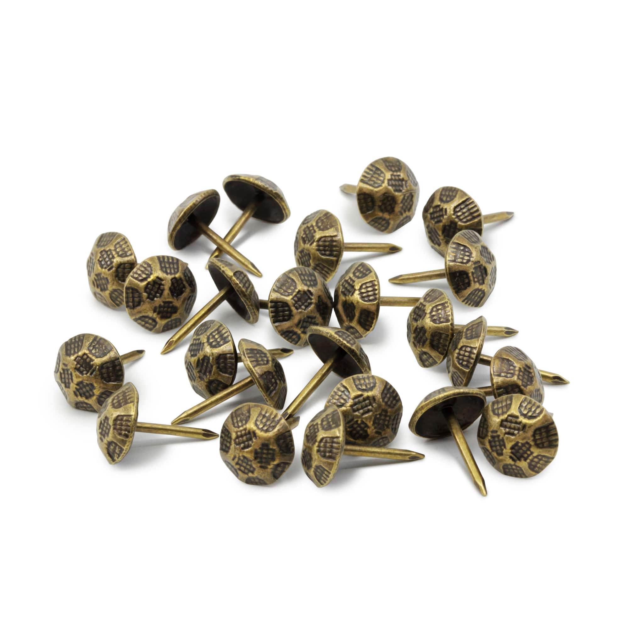 Dritz&#xAE; Home 7/16&#x22; Antique Brass Hammered Decorative Nails, 300ct.