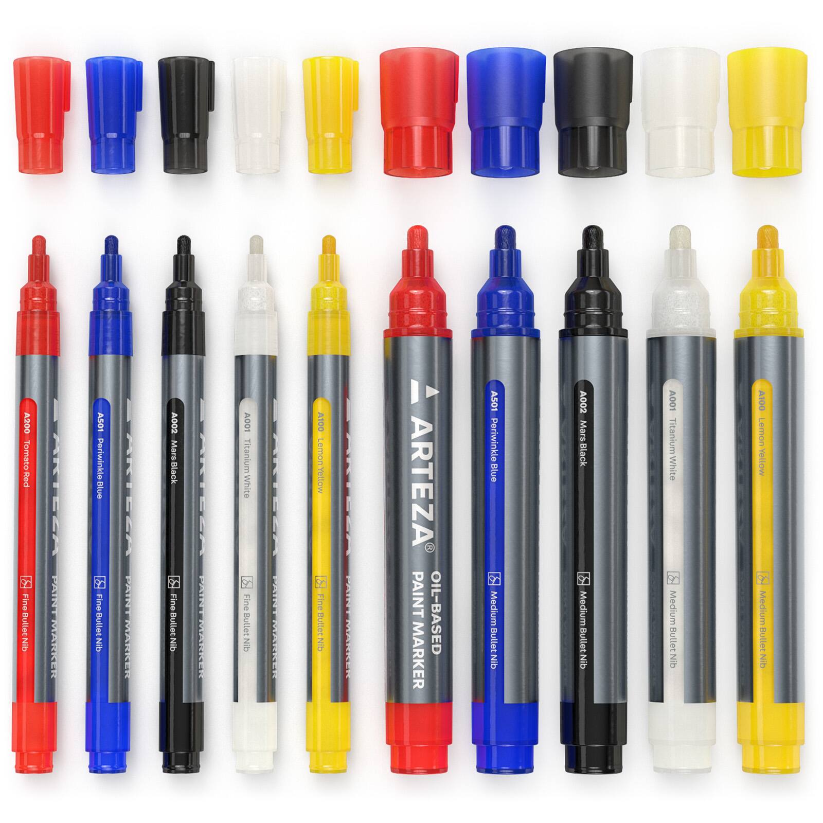 Arteza&#xAE; Core Colors Oil-Based Paint Marker Set