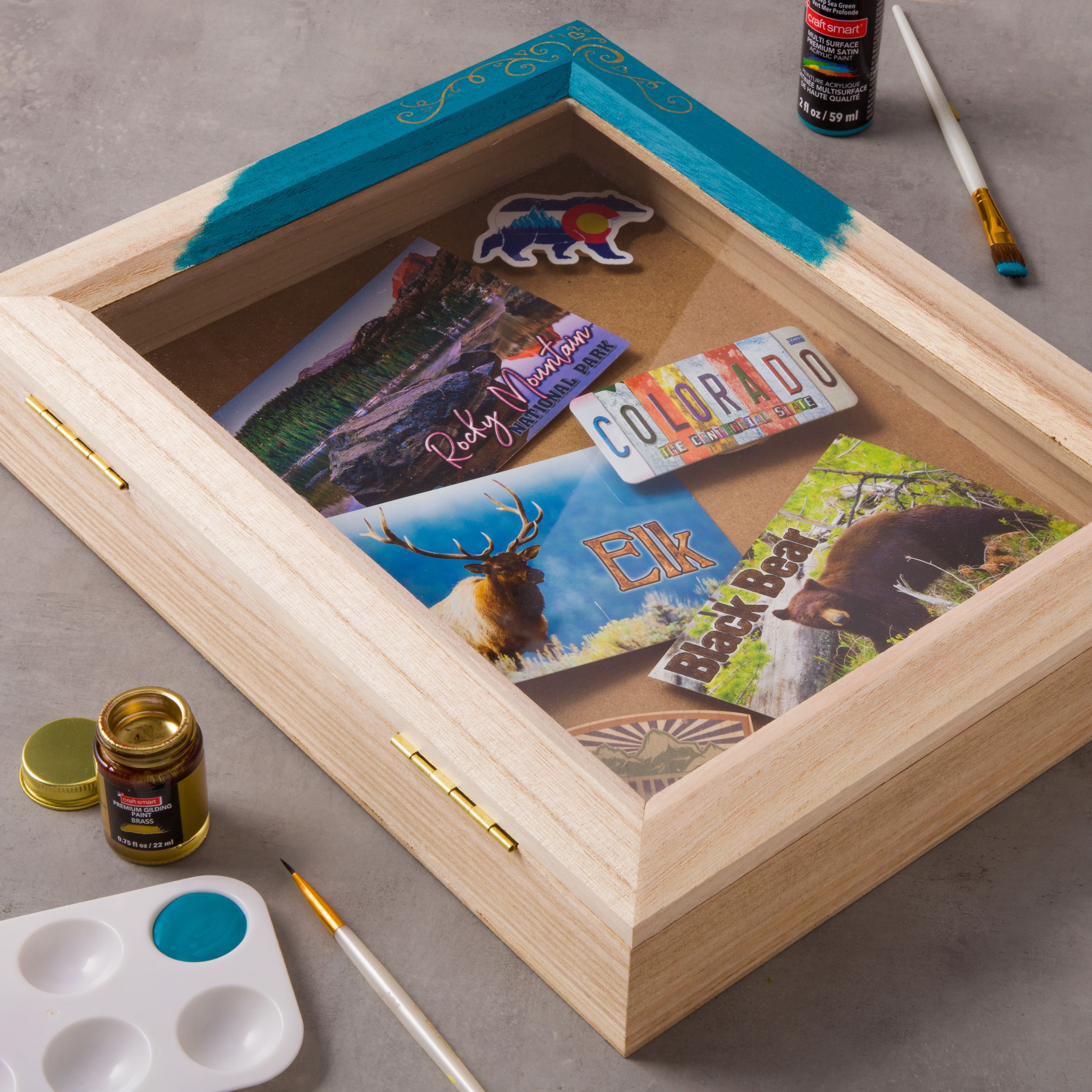 6 Pack: 11.7&#x22; x 15&#x22; Hinged Wood Shadow Box by Make Market&#xAE;