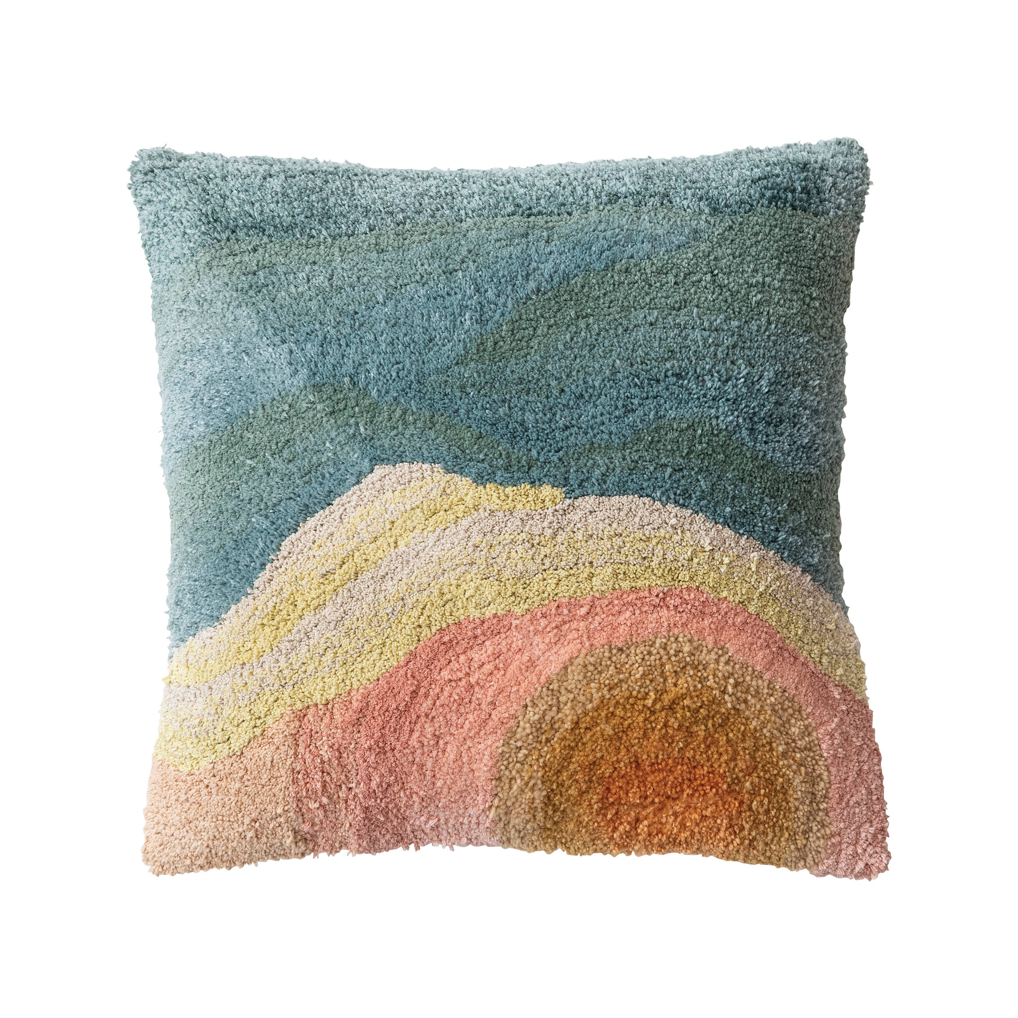 Hello Honey® 20" x 20" Multicolor Abstract Cotton Blend Tufted Pillow