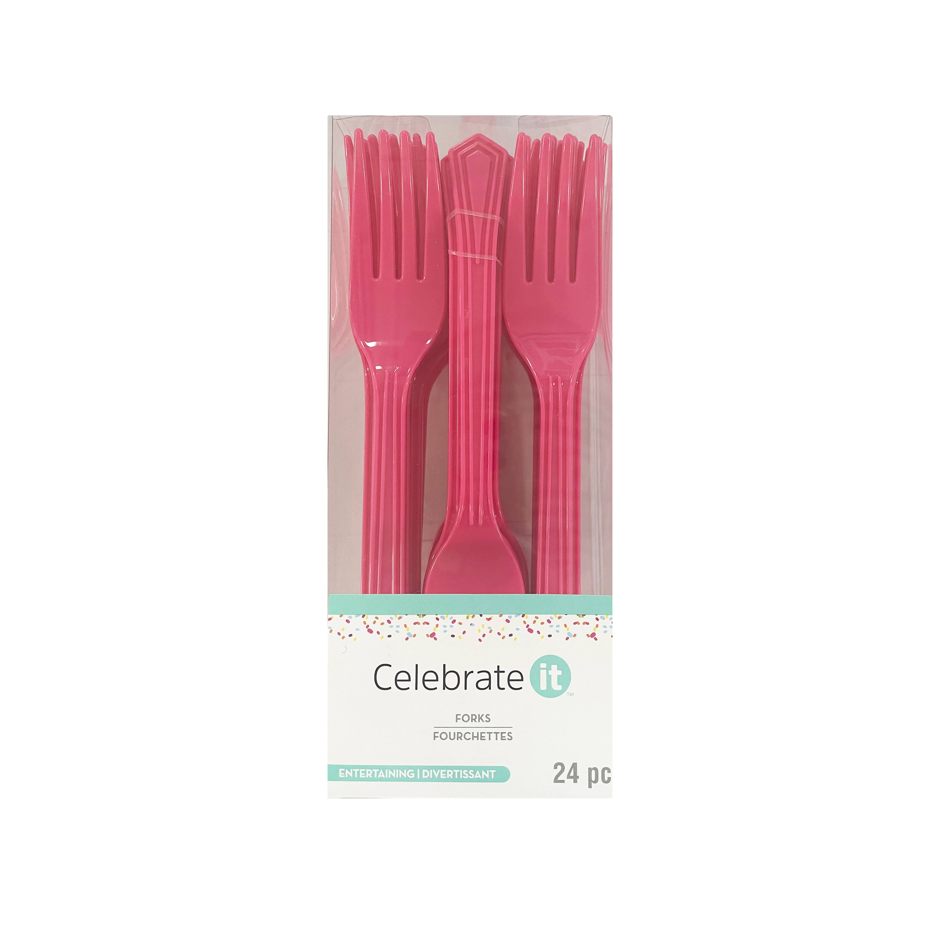 12 Packs: 24 ct, (288 total) Plastic Forks by Celebrate It™