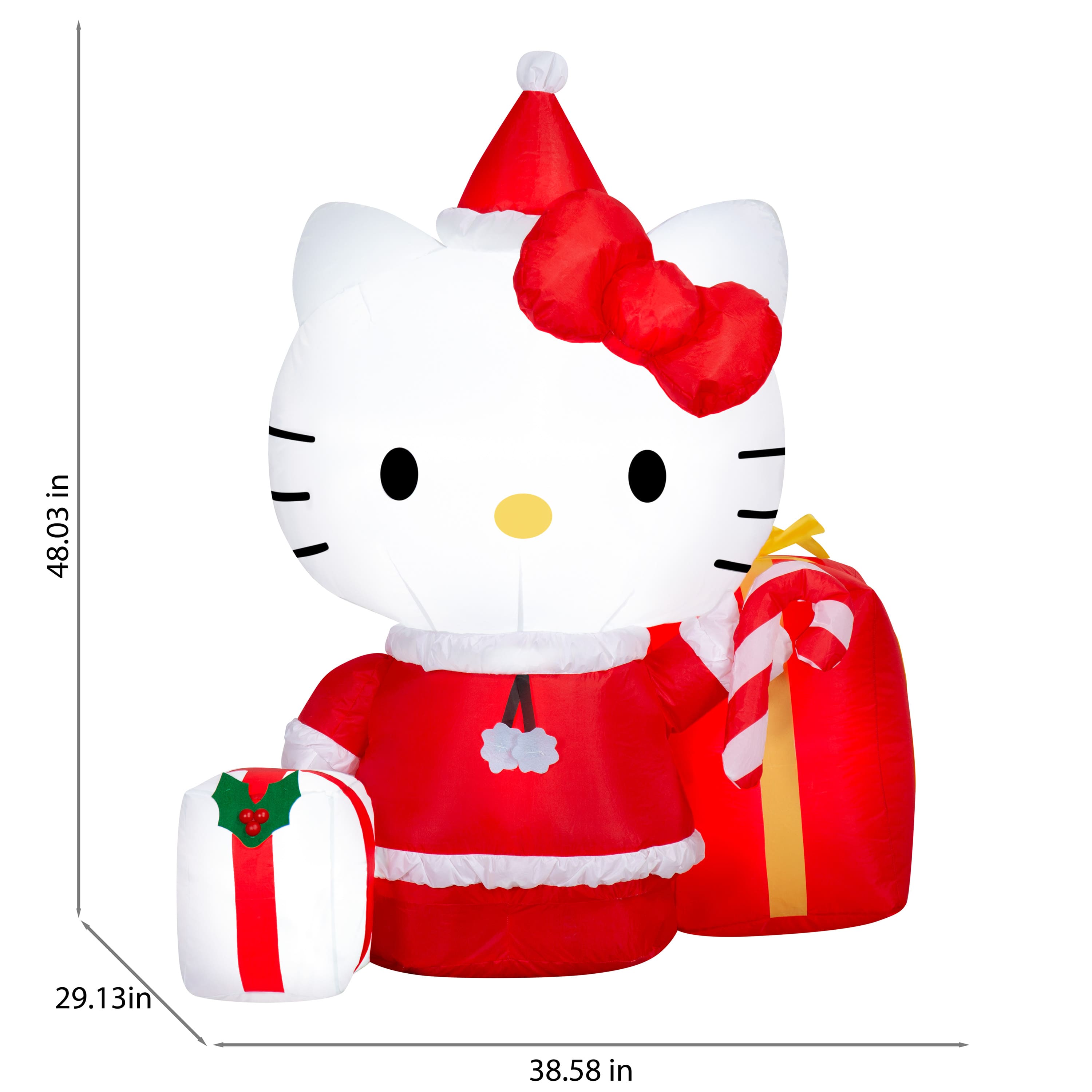 4ft. Airblown&#xAE; Inflatable Christmas Hello Kitty&#xAE; with Presents