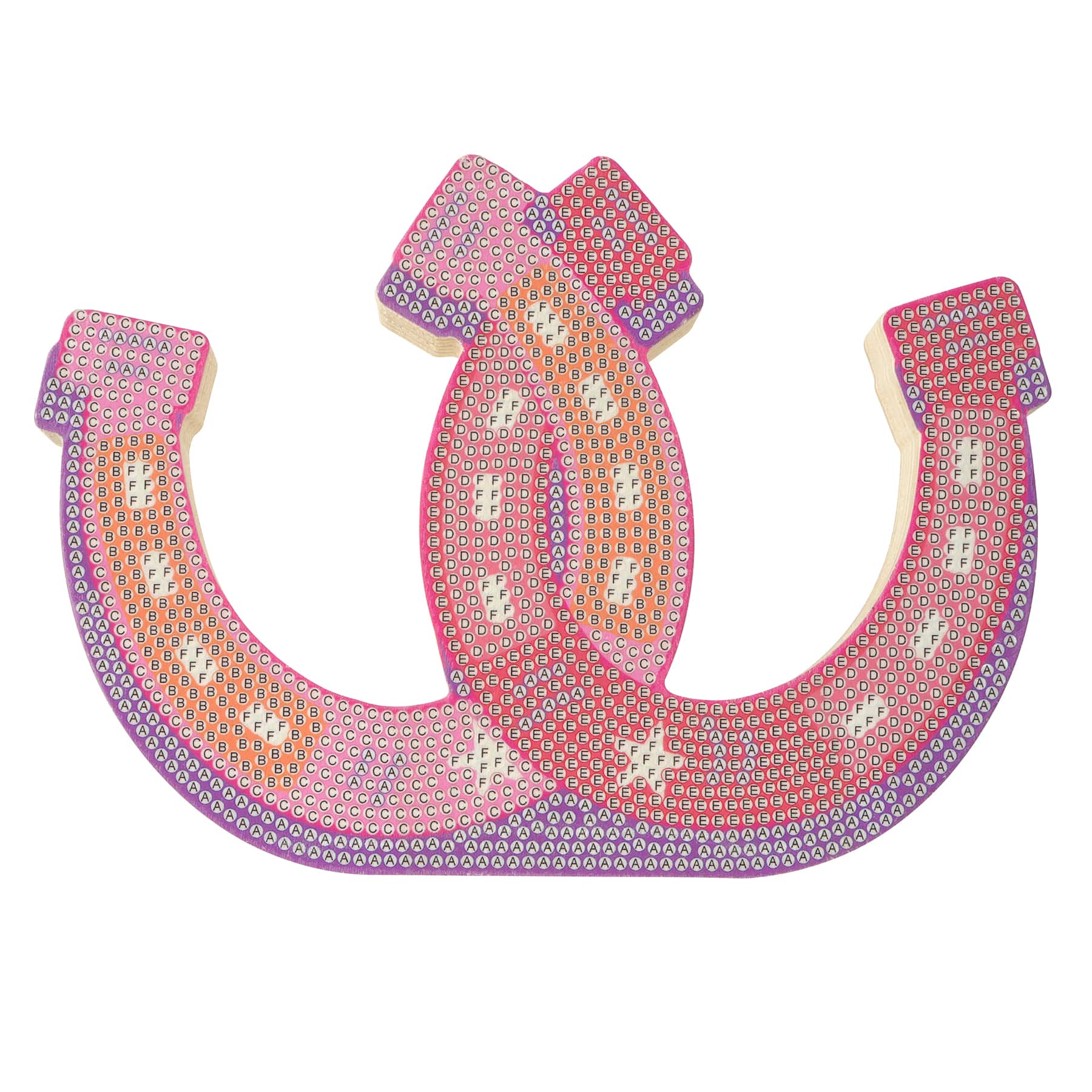 Horseshoes Wood Plank Diamond Art Kit by Make Market&#xAE;