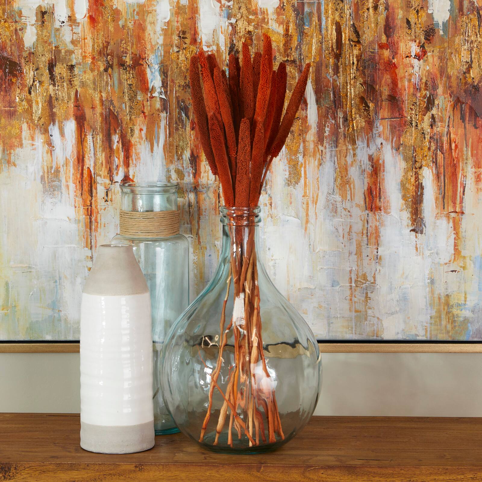 Dried Plant Bunny Tail Natural Foliage with Long Stems