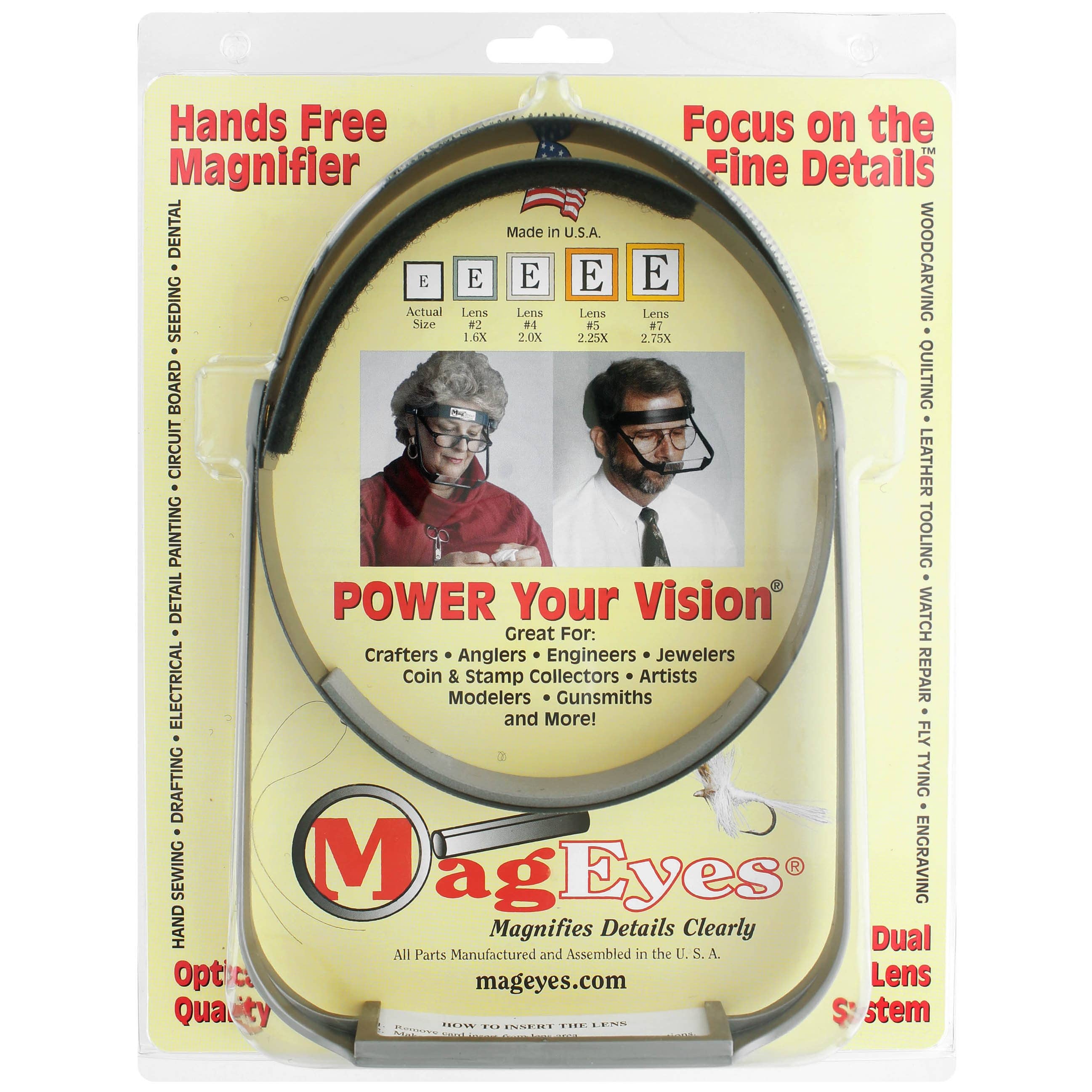 MagEyes Hands-Free Magnifier Headbands