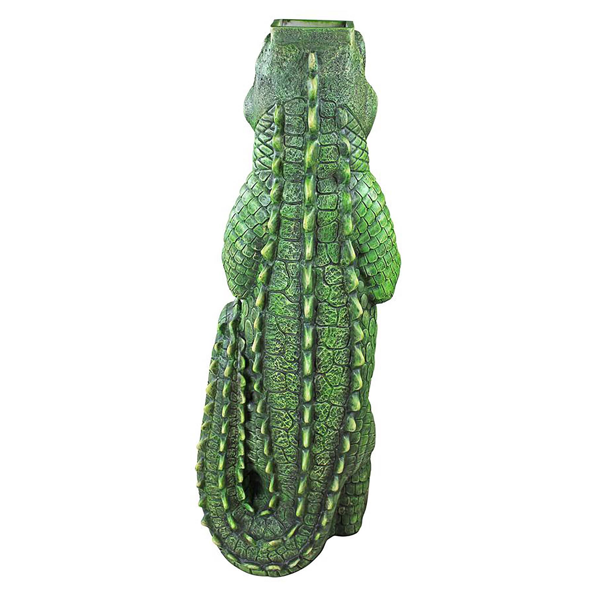 Design Toscano 43" Postal Gator Mail Post Sleeve Statue