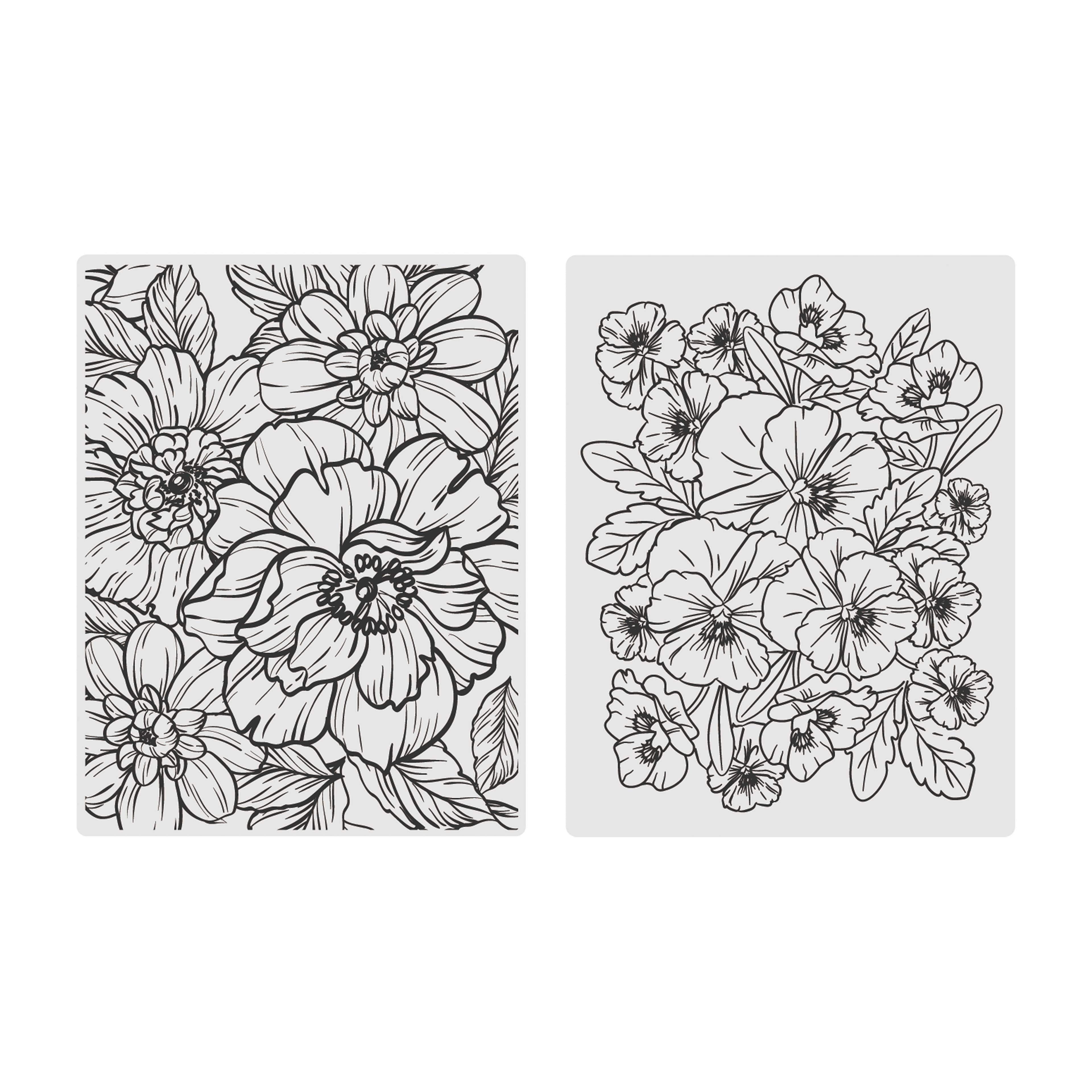 12 Pack: Floral Embossing Folders Set by Recollections™
