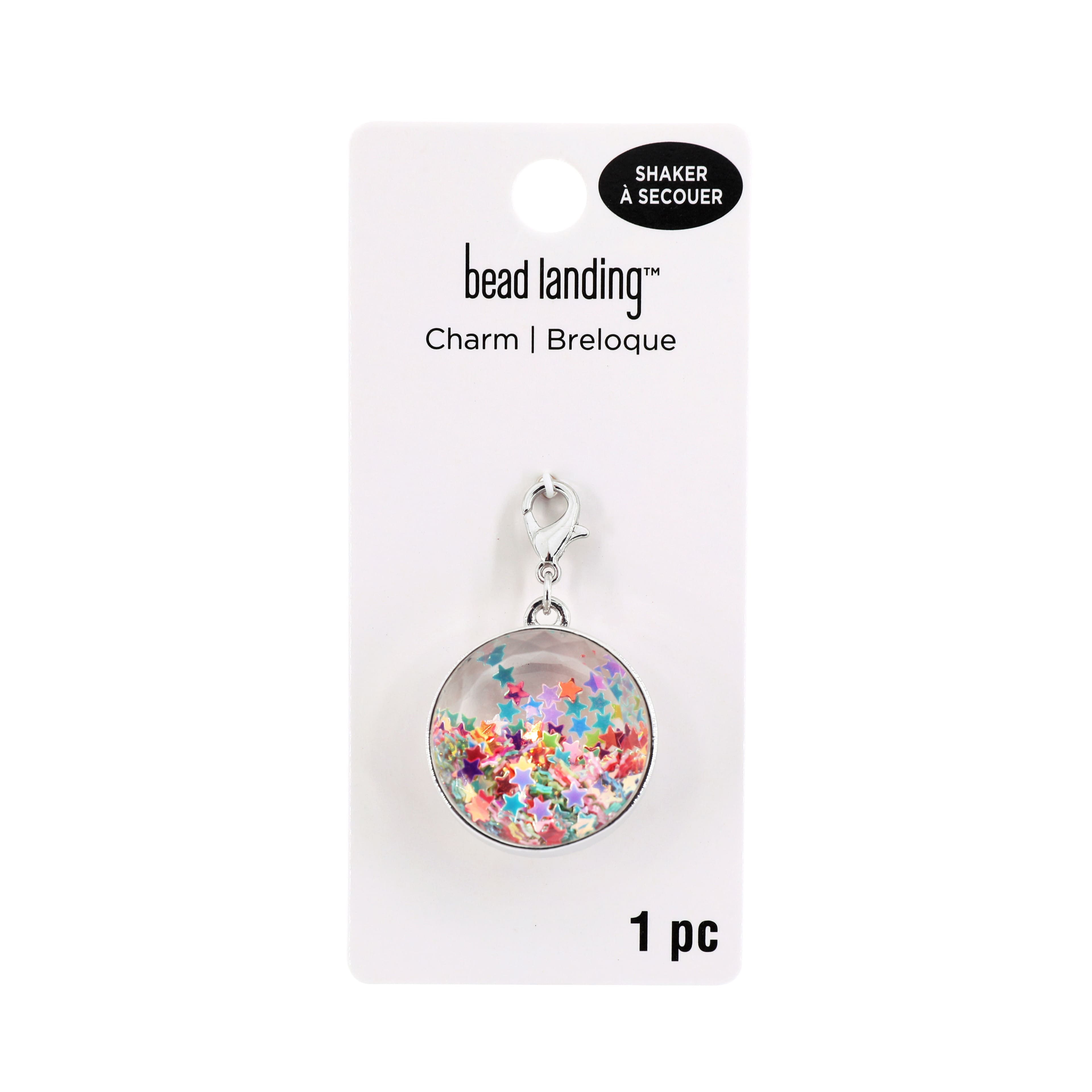 12 Pack: Rhodium Circle Shaker Charm by Bead Landing™