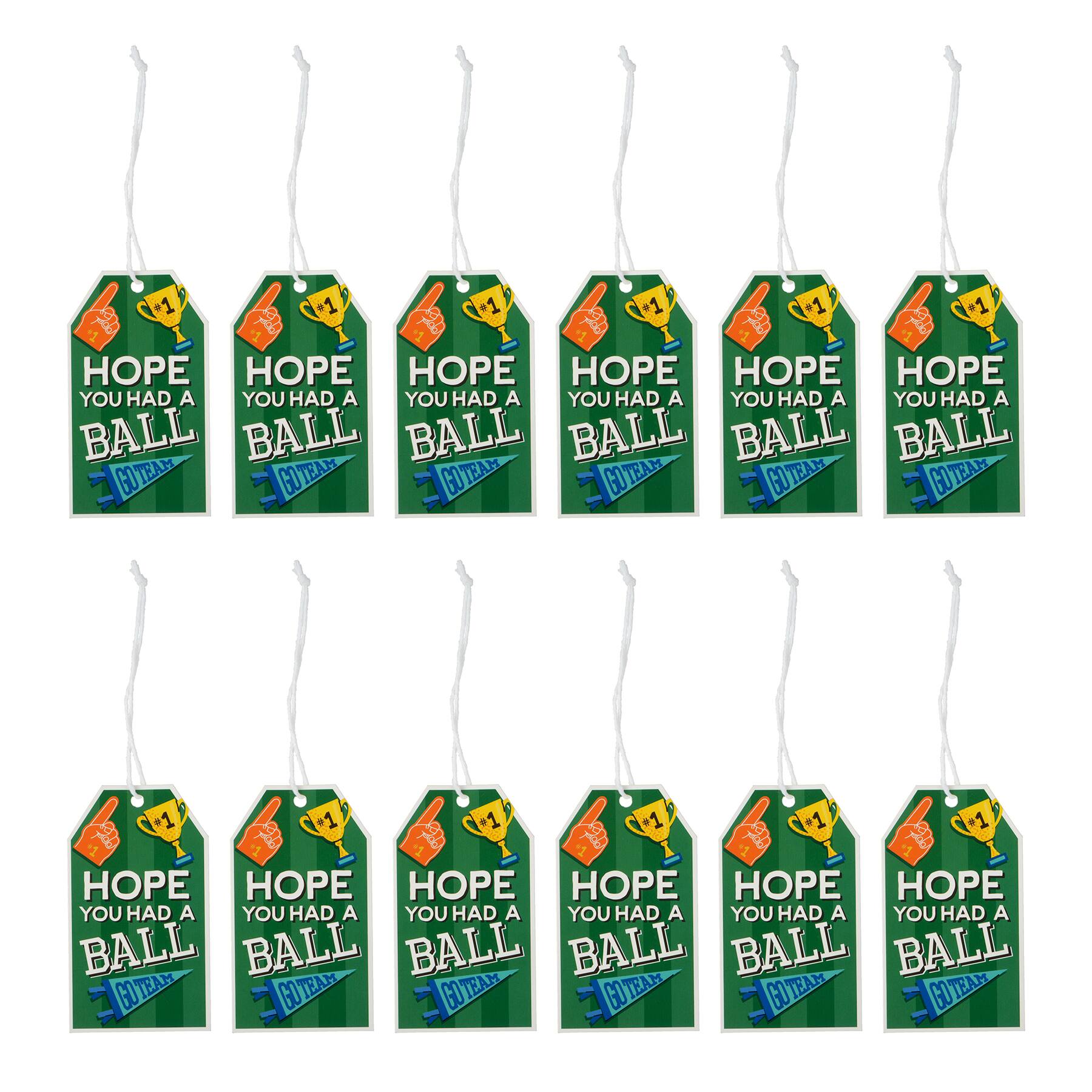 Sports Gift Tags, 12ct. by Celebrate It&#x2122;