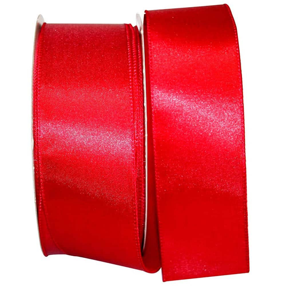 JAM Paper 2.5&#x22; x 50yd. Wired Satin Ribbon