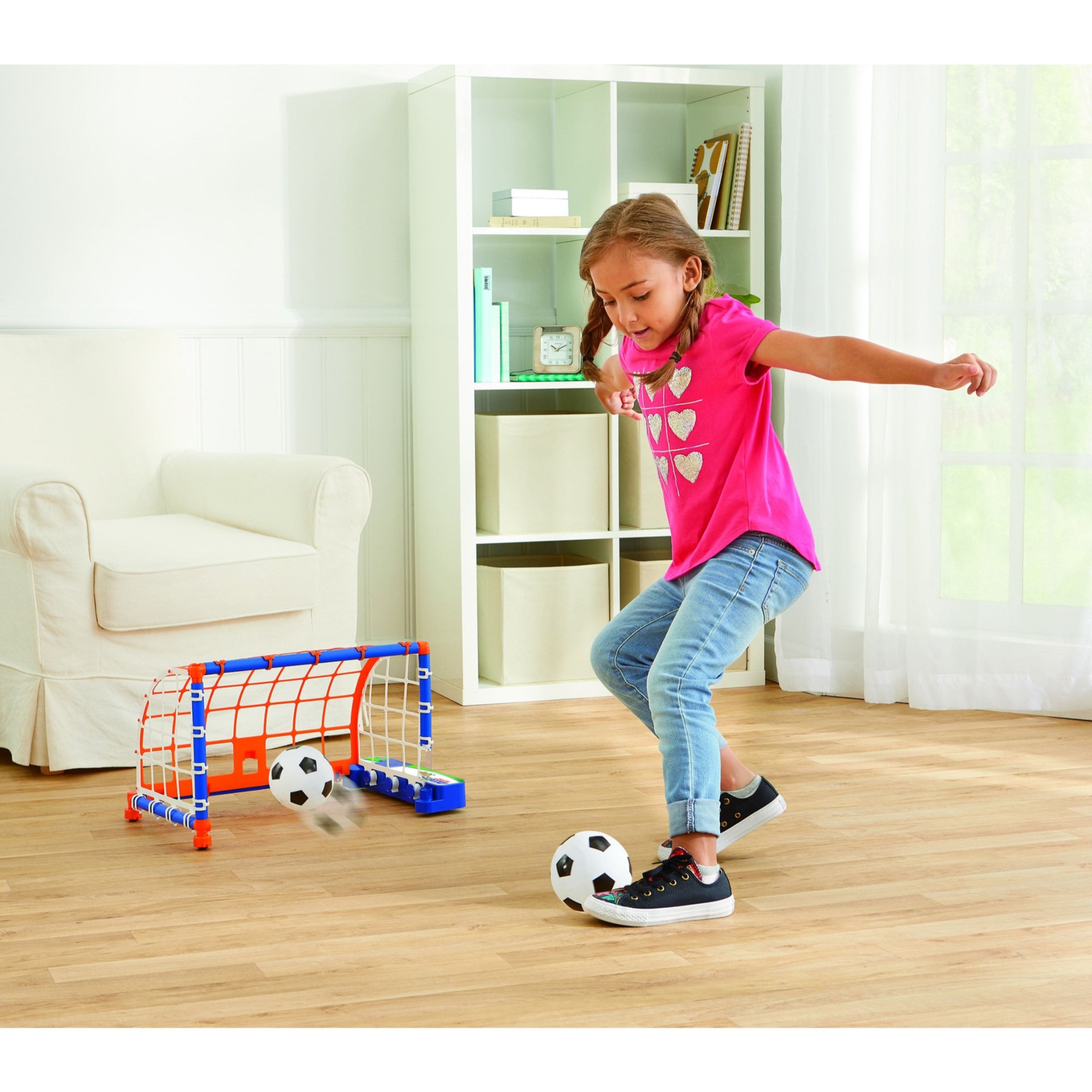 Game Zone Action Soccer Motorized Soccer Goal