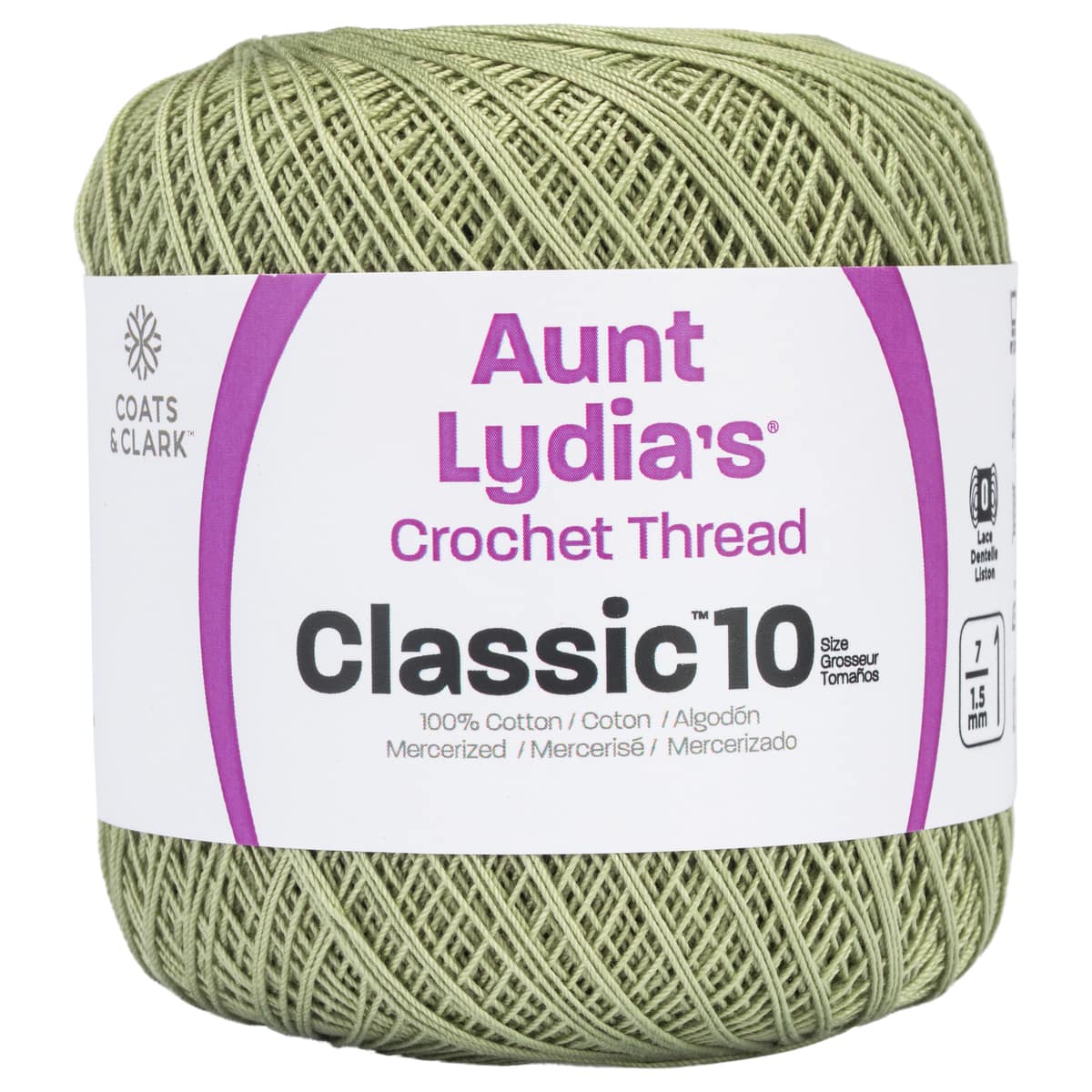15 Pack: Aunt Lydia's® Classic Cotton Crochet Thread