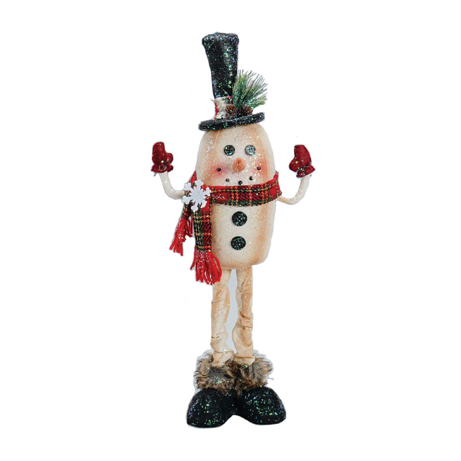Santa&#x27;s Workshop 16&#x22; Old Fashion Snowman D&#xE9;cor