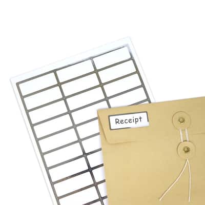 Buy in Bulk - 12 Packs: 240 ct. (2,880 total) Silver Foil Address Label Stickers by ...
