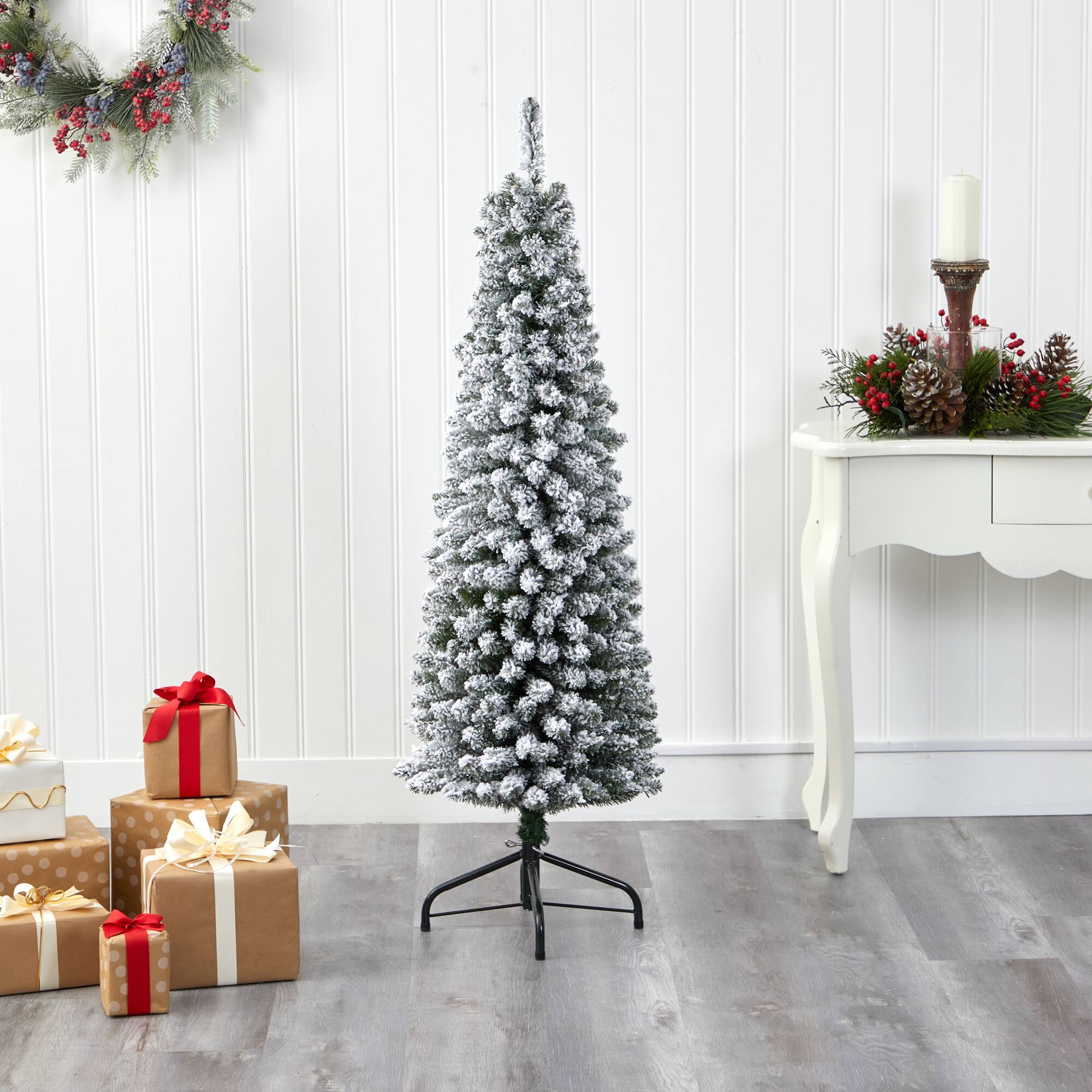 5ft. Unlit Flocked Artificial Christmas Tree