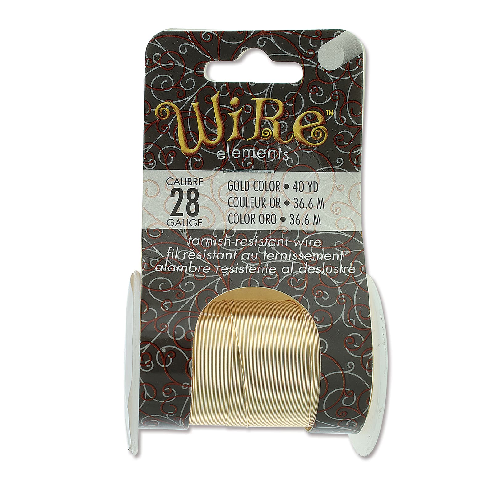 The Beadsmith® Wire™ Elements 28 Gauge Tarnish-Resistant Wire