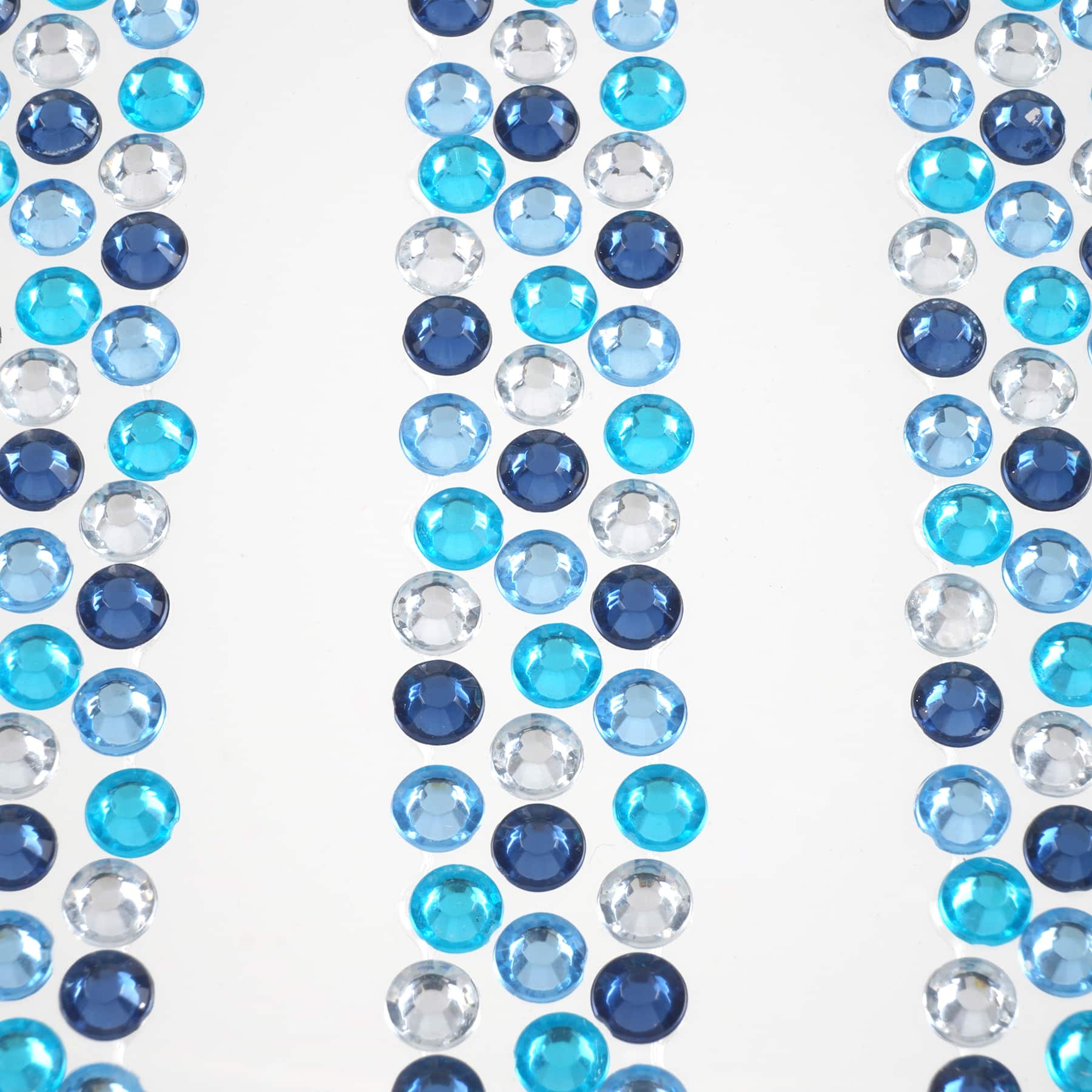 12 Packs: 3 ct. (36 total) Blue &#x26; White Rhinestone Borders by Recollections&#x2122;