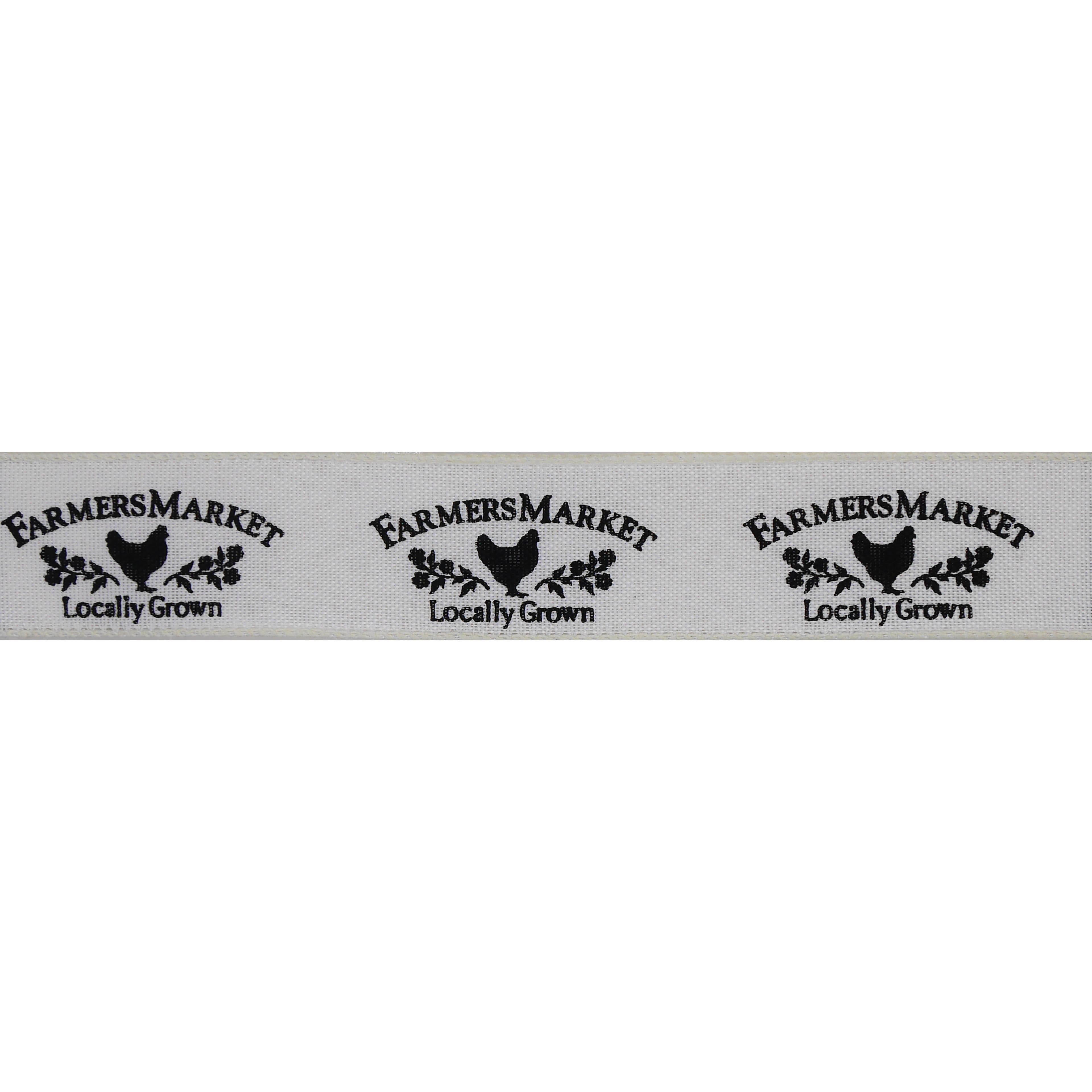 1.5&#x22; x 3yd. Farmers Market Wired Faux Linen Ribbon by Celebrate It&#xAE; Hot Buy!