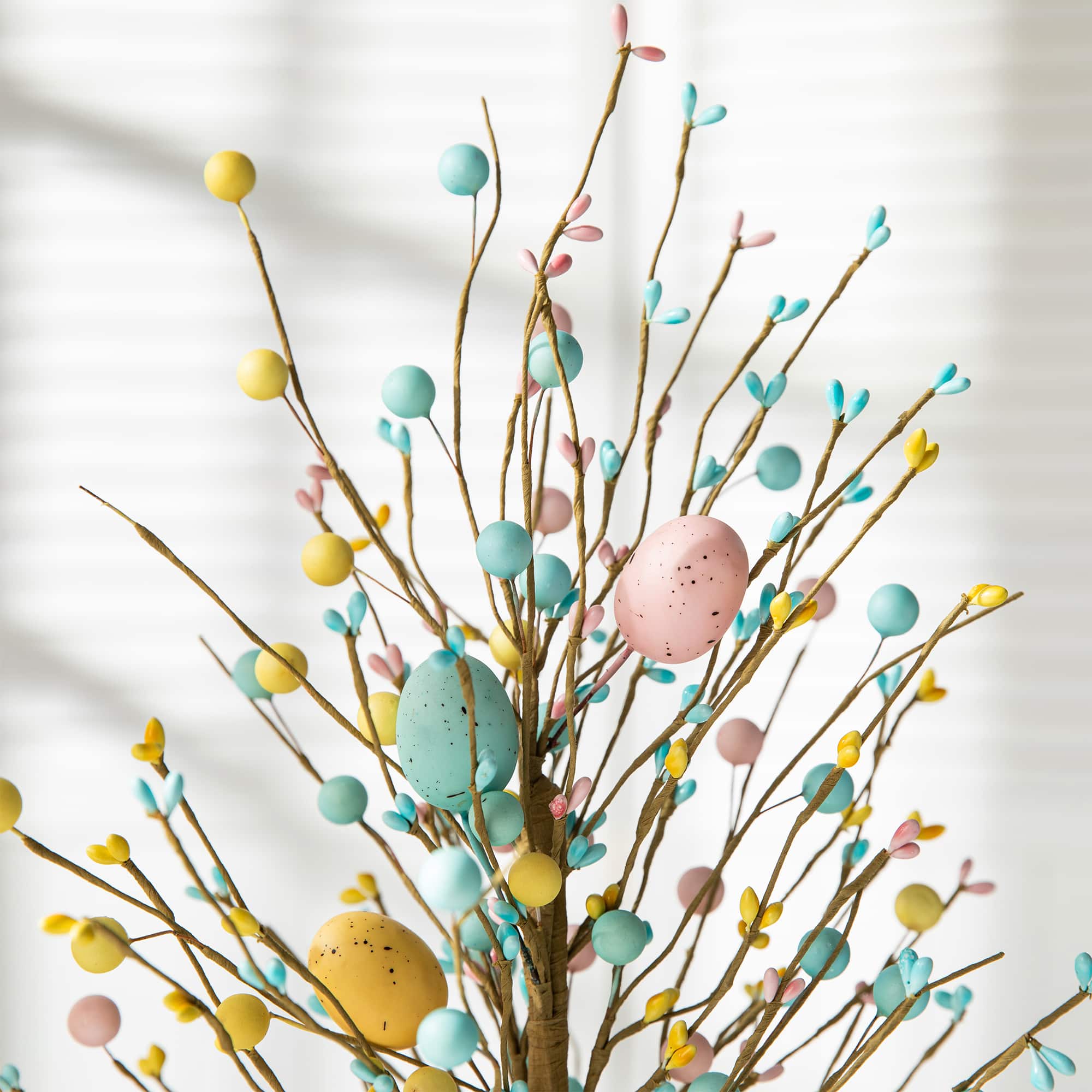Glitzhome&#xAE; 18&#x22; Easter Eggs Tabletop Tree
