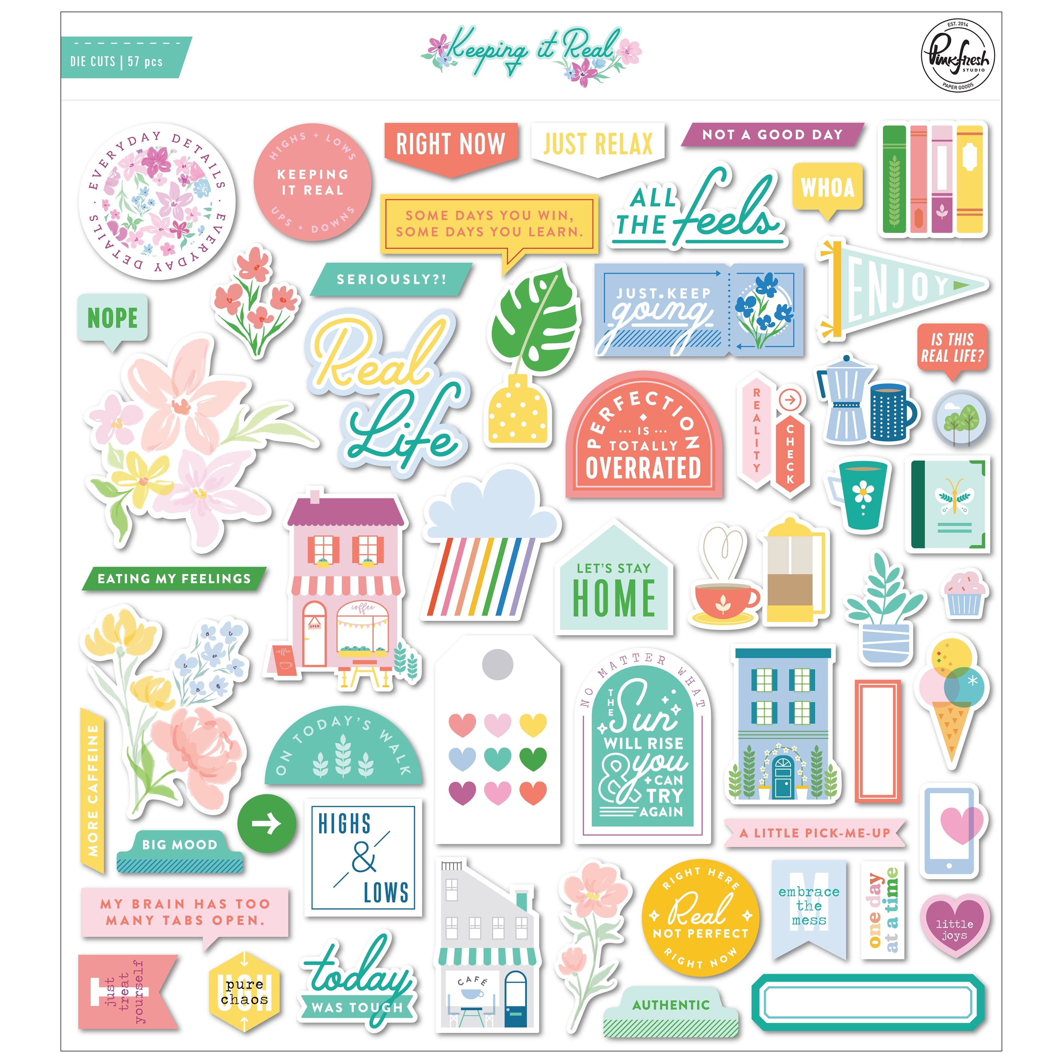 PinkFresh Keeping It Real Cardstock Die Cuts By Pinkfresh Studio | Michaels®