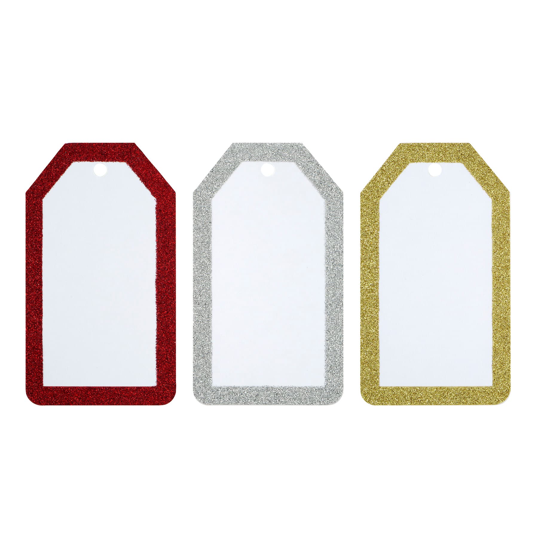 2&#x22; x 3.5&#x22; Red, Silver &#x26; Gold Tag Set by Recollections&#x2122;