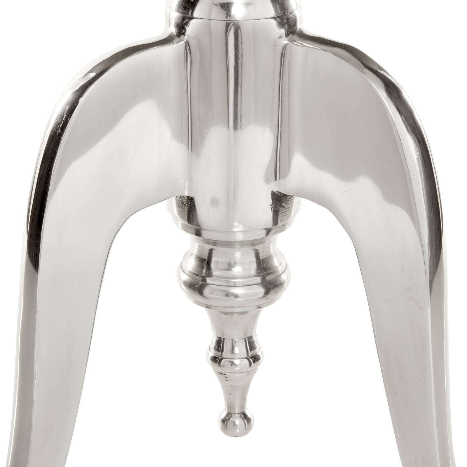 22&#x27;&#x27; Silver Aluminum Traditional Accent Table