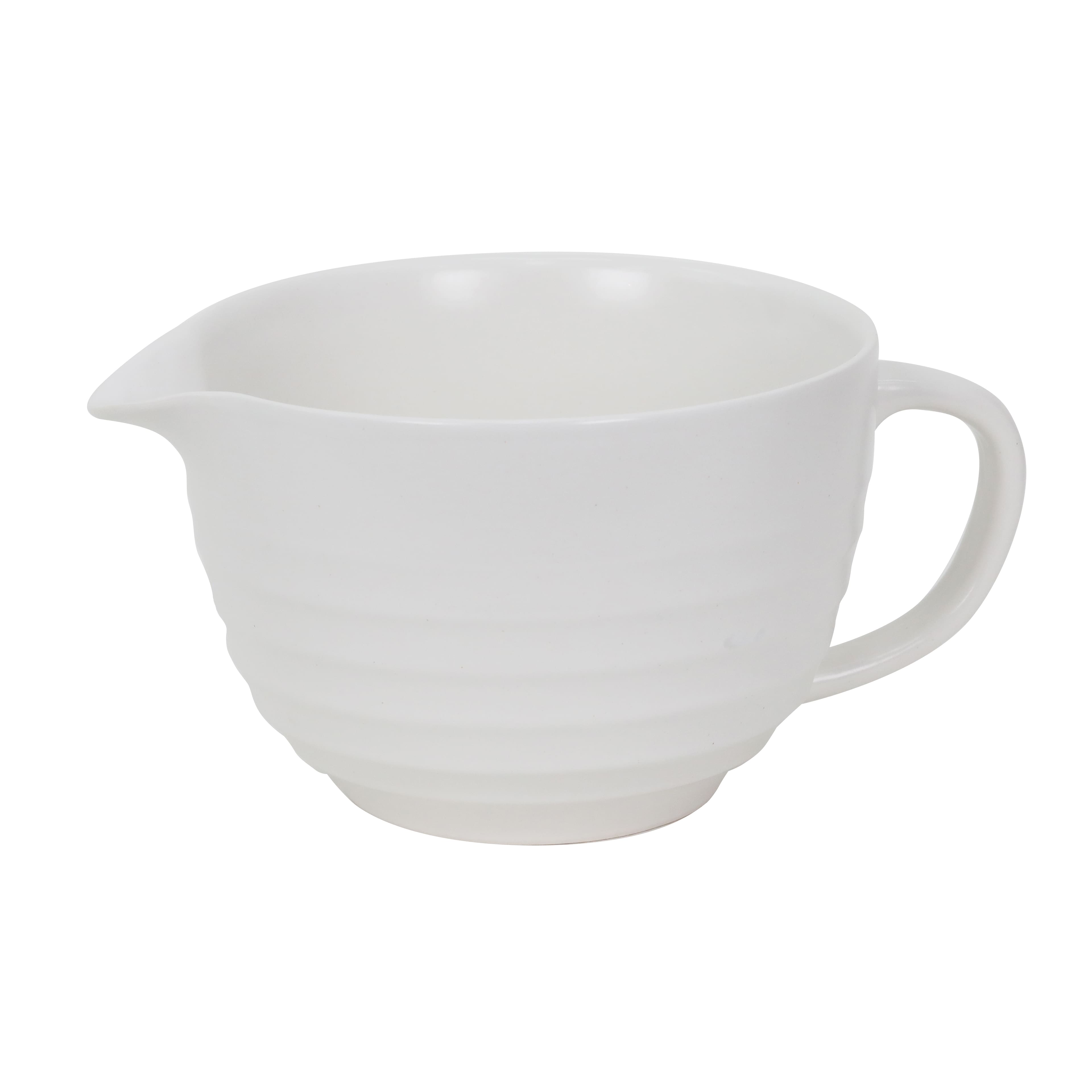 10.25" White Stoneware Mixing Bowl by Ashland®