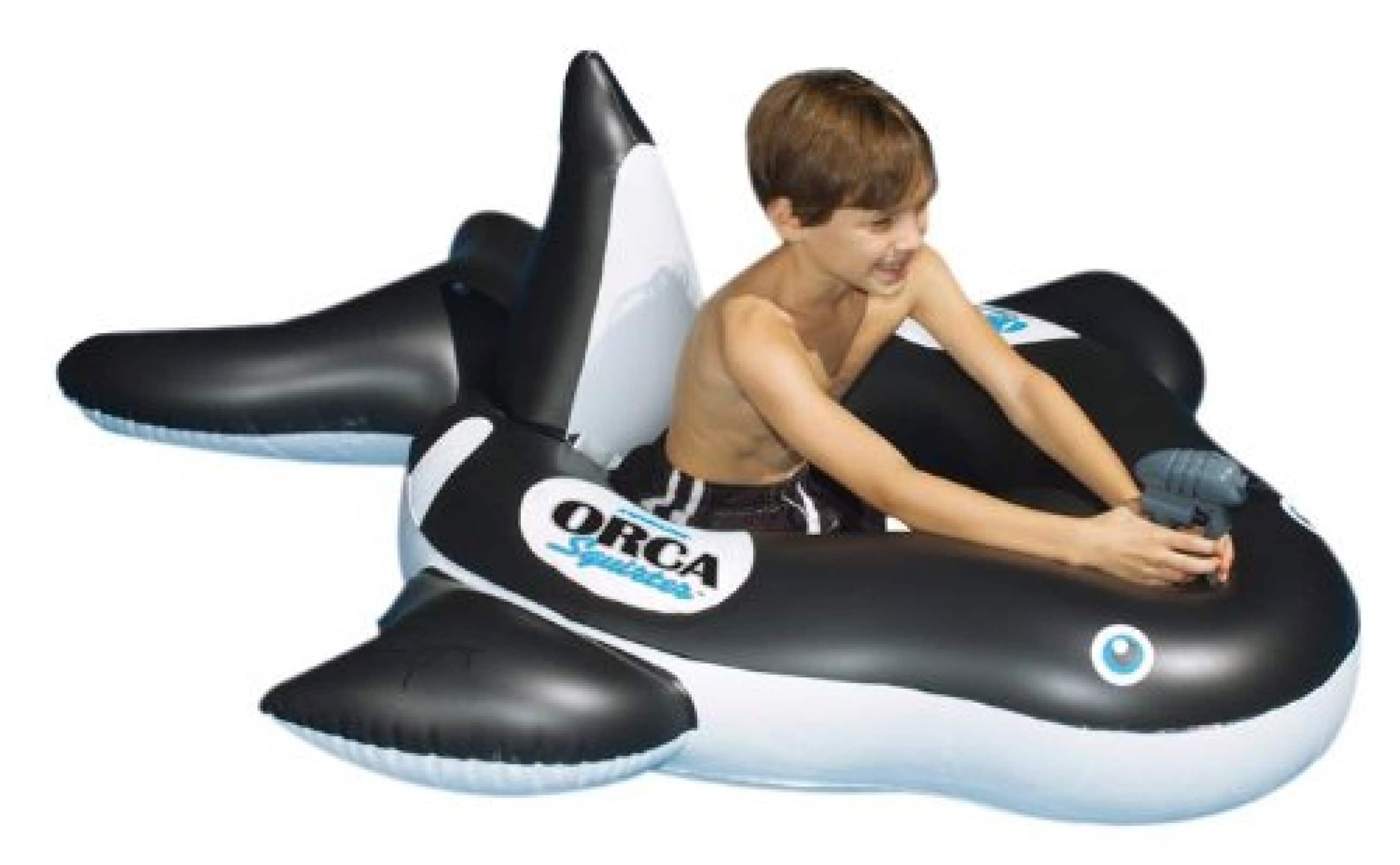 Swimline 60" Inflatable Orca Squirter™ Pool Float
