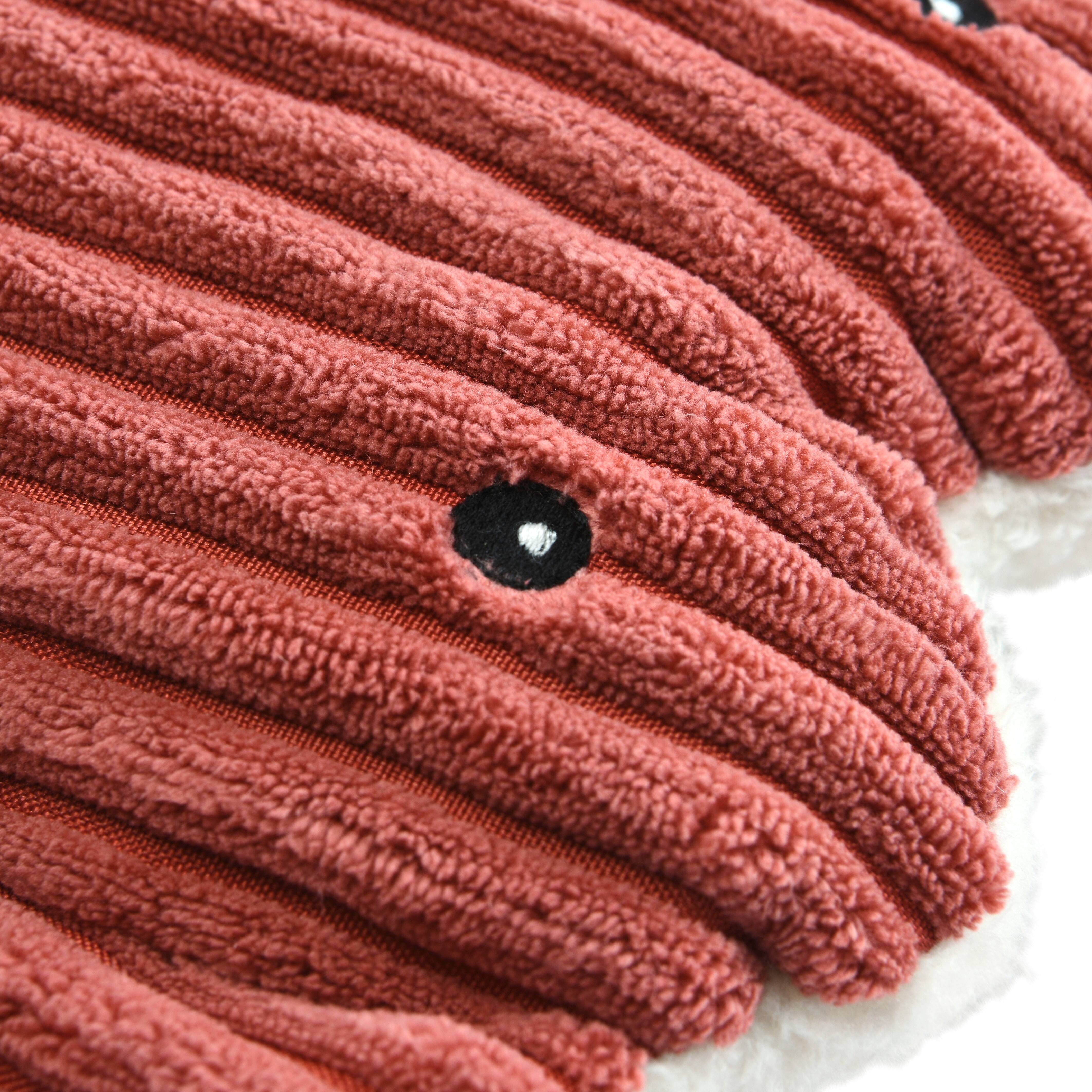 Hello Honey® 25" Rust Plush Corduroy Manta Ray