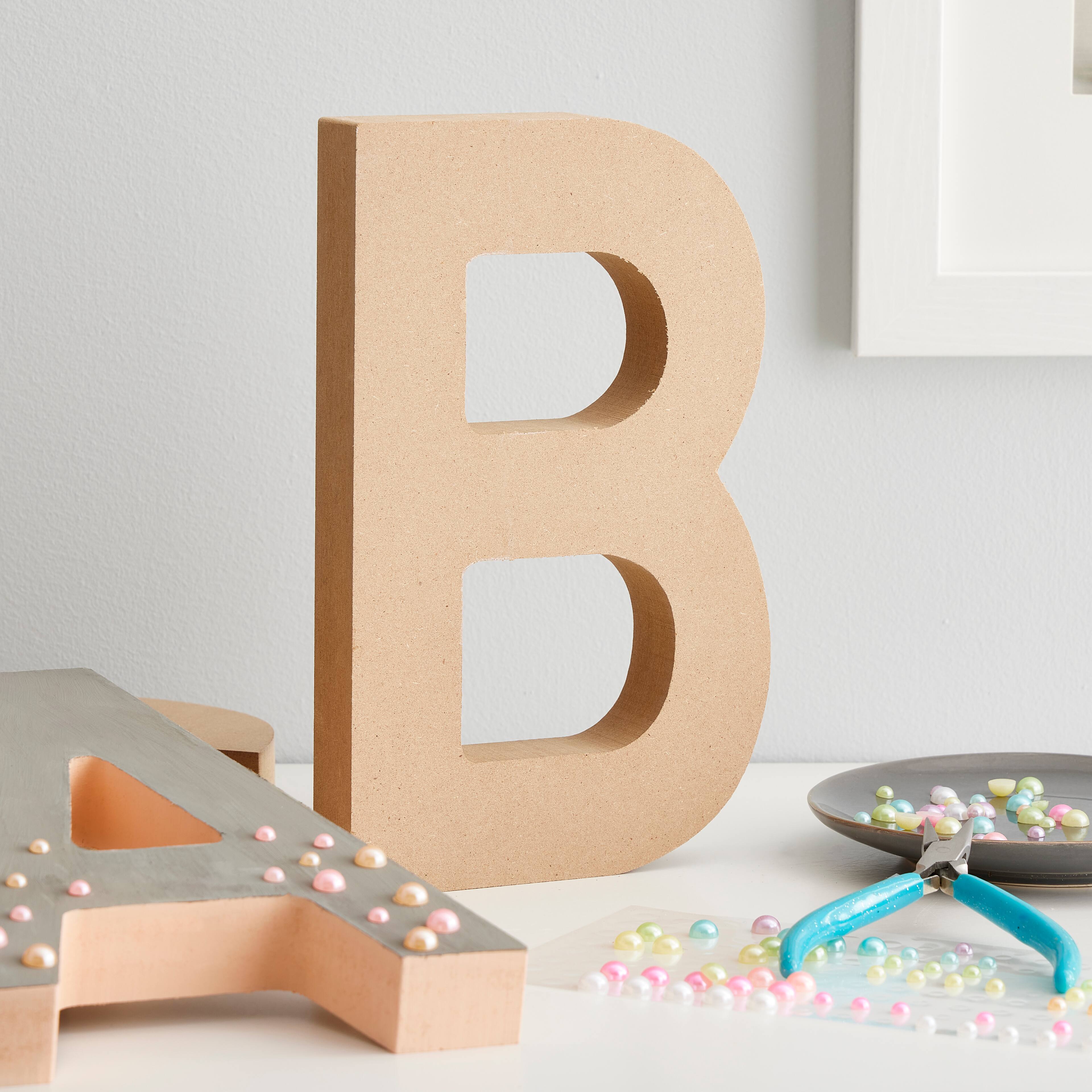 Decorate with Darice Paper Mache Letter B